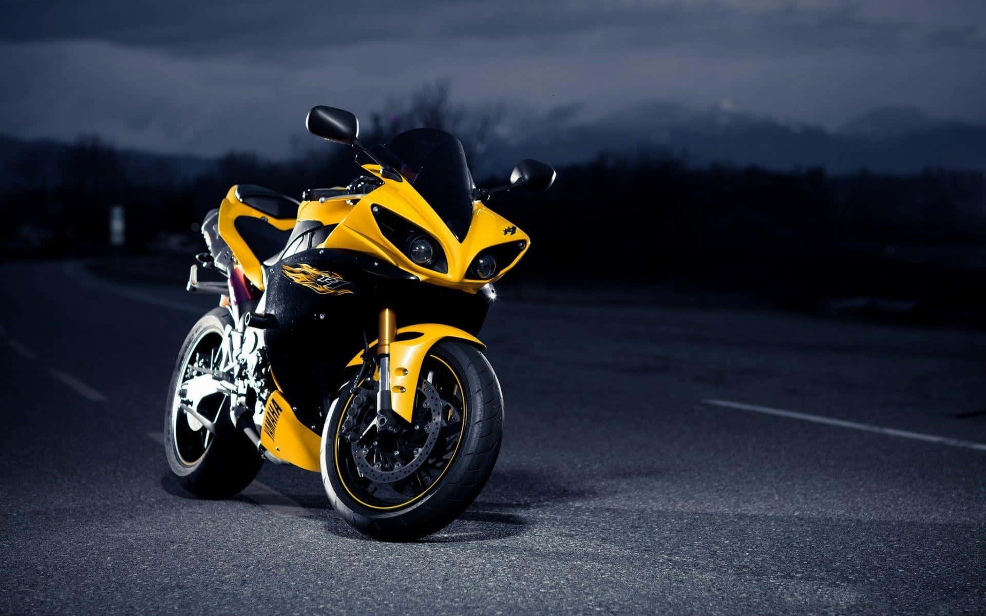 Picha Nzuri ya Yamaha R Series ya Nyuma Picha ya Ukuta