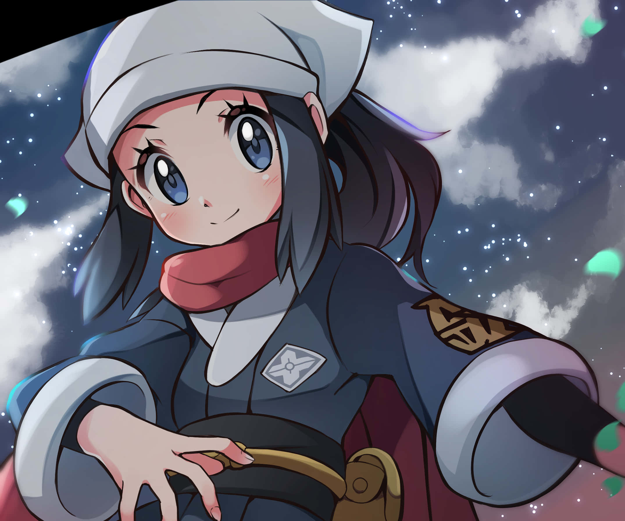 Picha ya Akari Pokemon Angani Yenye Nyota Picha ya Ukuta