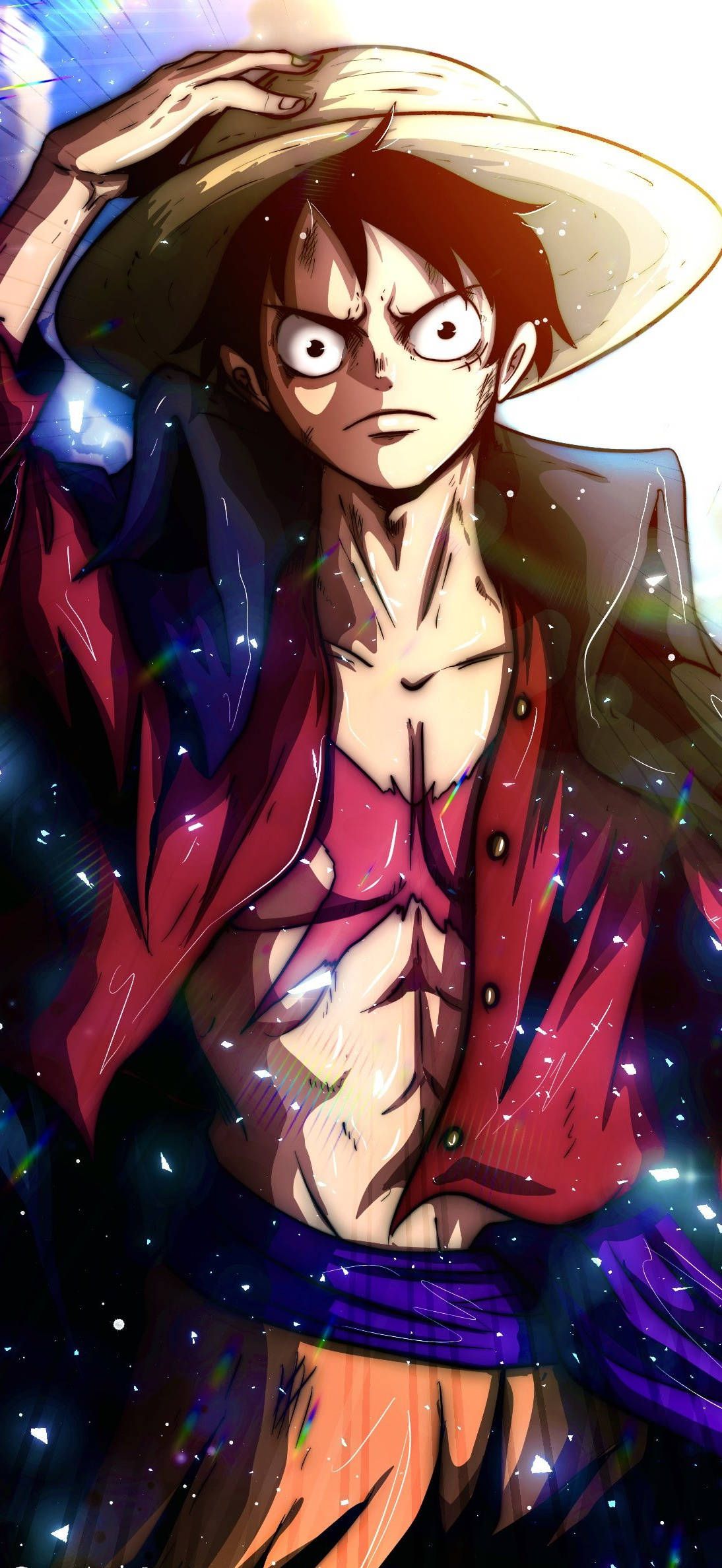 Picha ya Anime ya Luffy wa One Piece Picha ya Ukuta