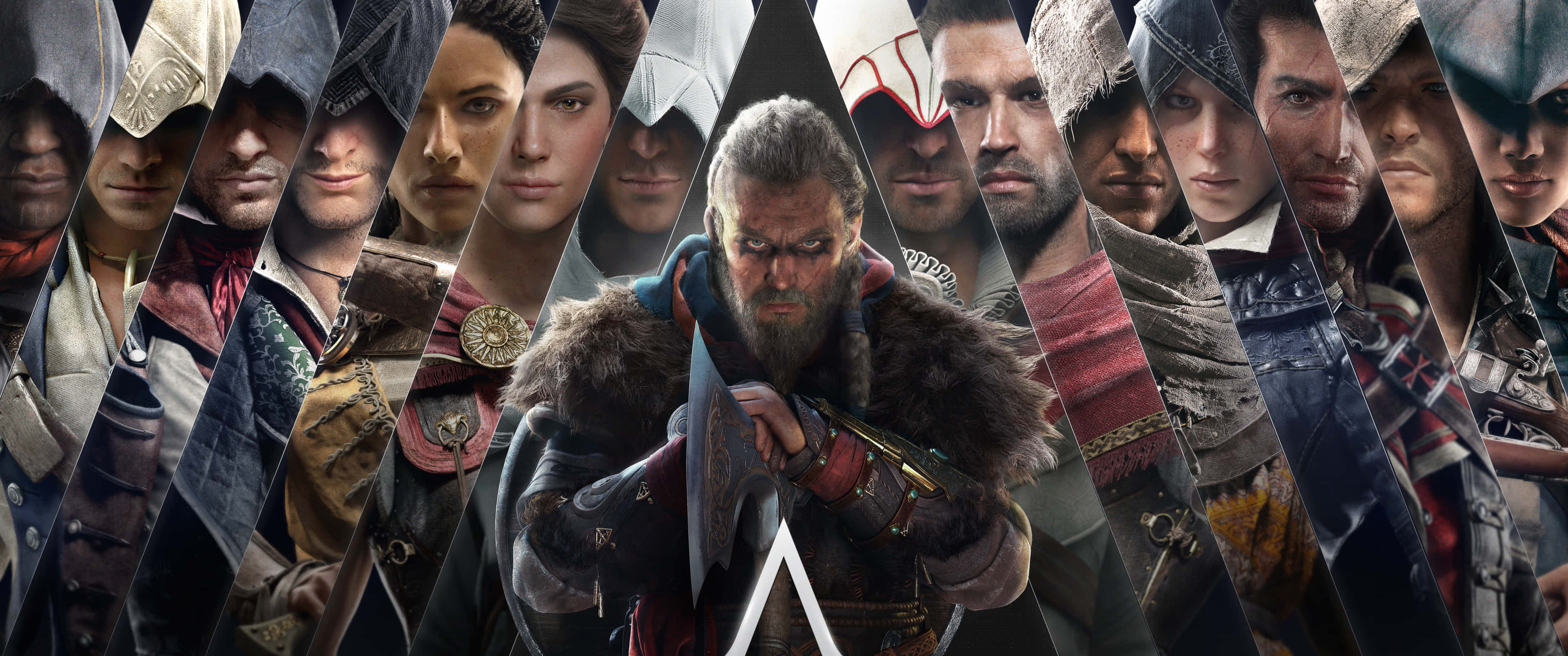 Picha ya Assassin's Creed Odyssey 3440x1440p ya Wataalamu Wakuu wa Mfululizo Picha ya Ukuta
