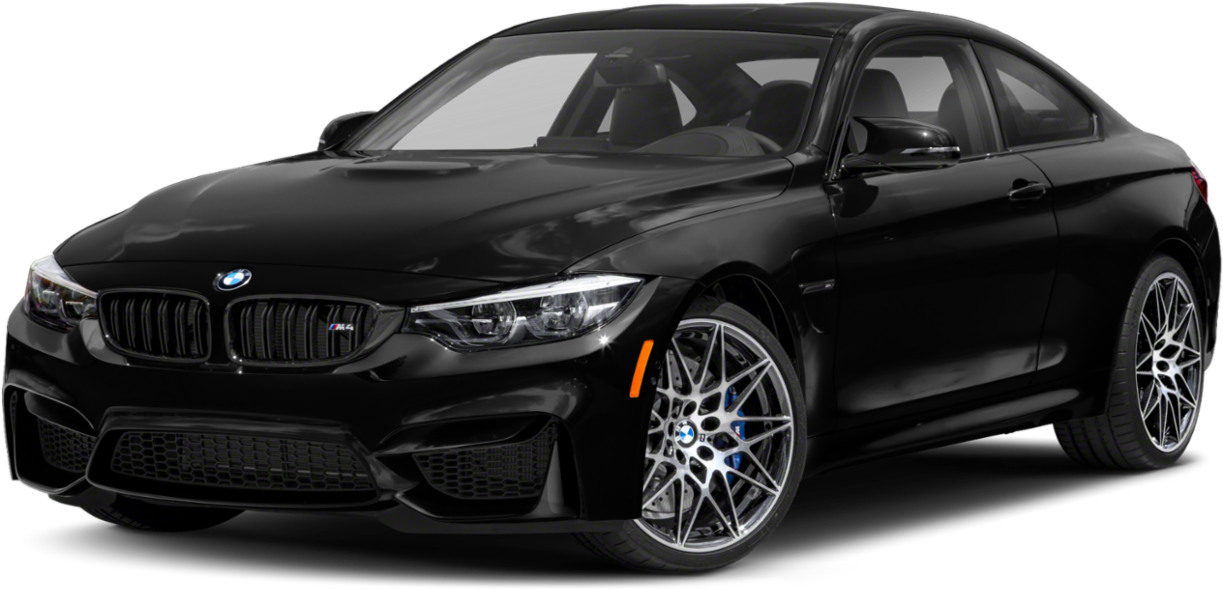 Picha ya BMW M4 Coupe Nyeusi Upande Picha ya Ukuta