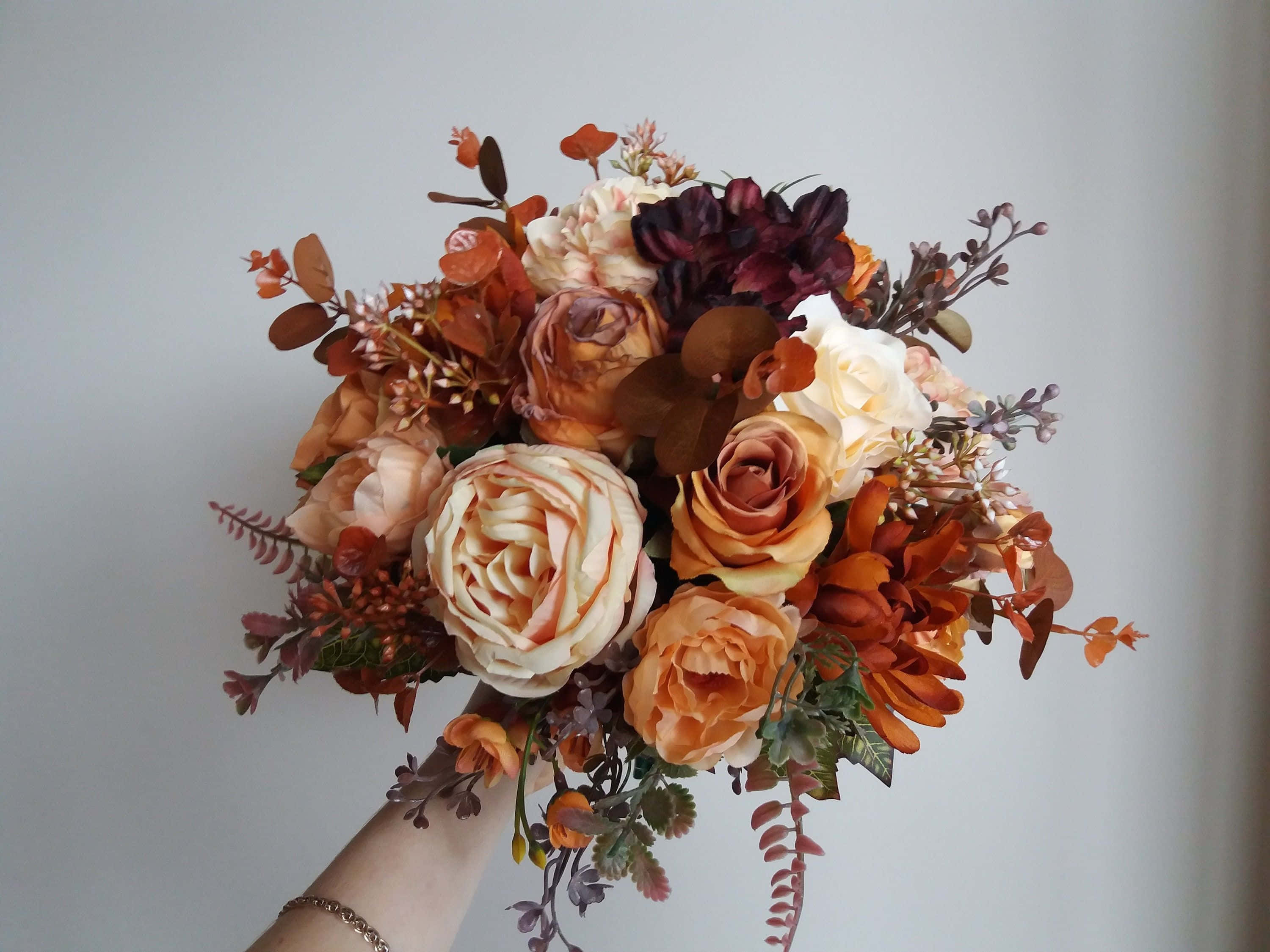 Picha ya Bouquet ya Rangi Mbalimbali Picha ya Ukuta