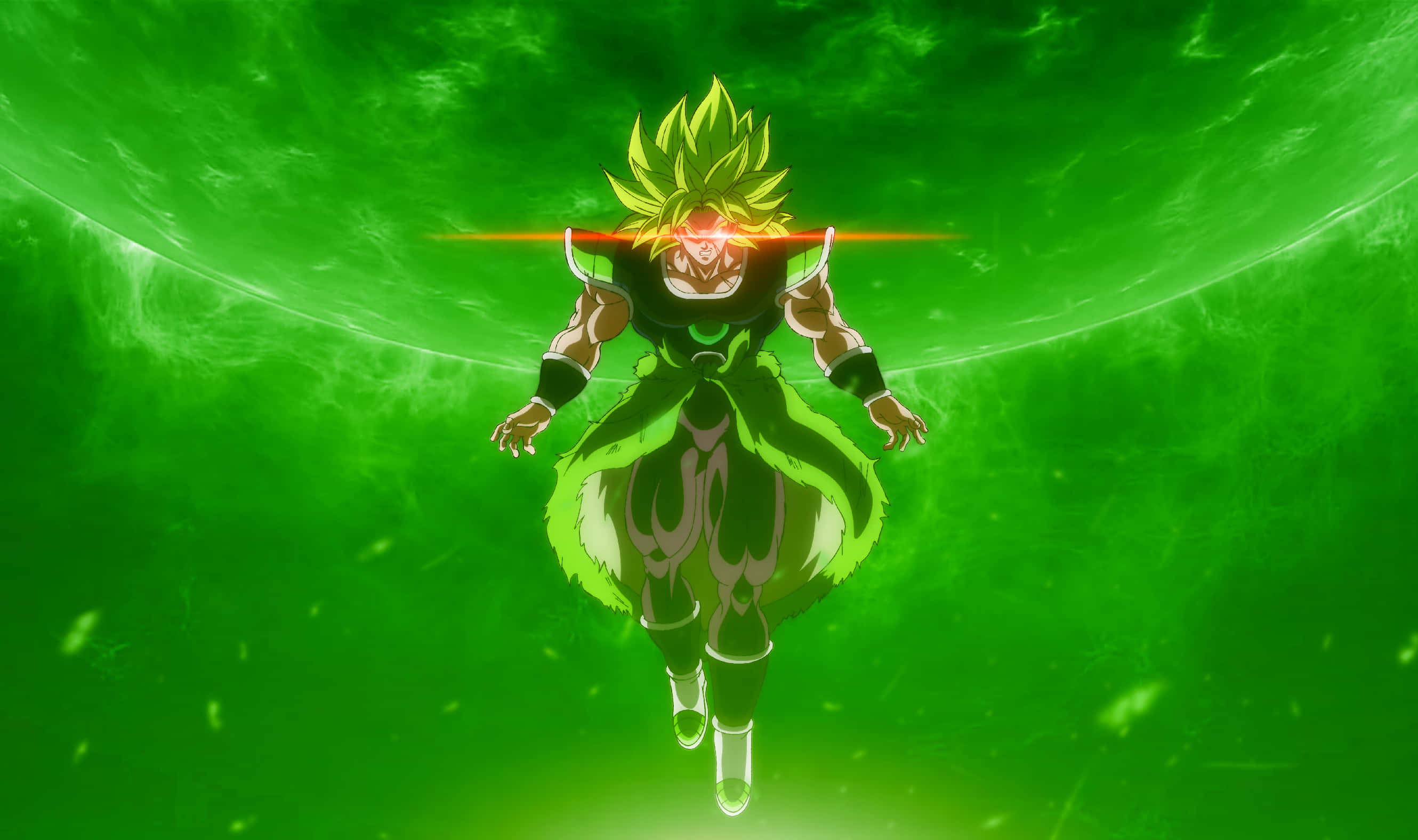 Picha ya Broly ya Kijani kutoka Dragon Ball Super Picha ya Ukuta