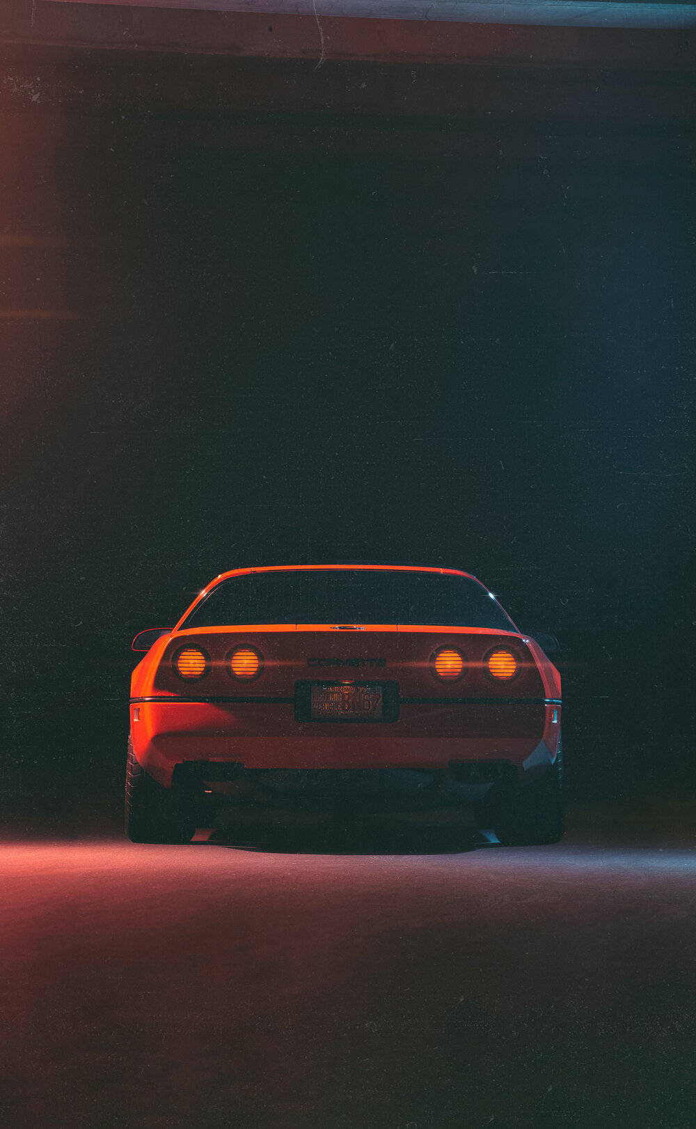 Picha ya C4 Corvette Nyekundu Picha ya Ukuta