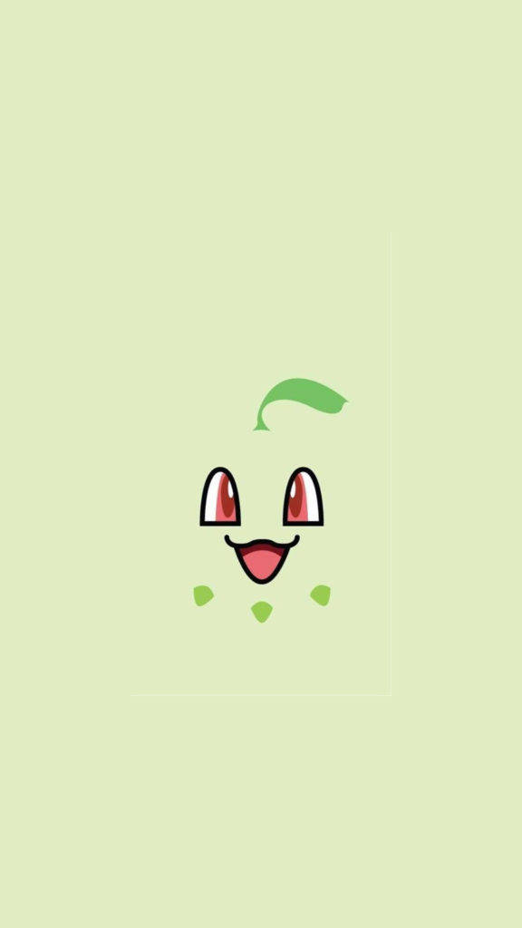 Picha ya Chikorita ya Pokemon kwa iPhone Picha ya Ukuta