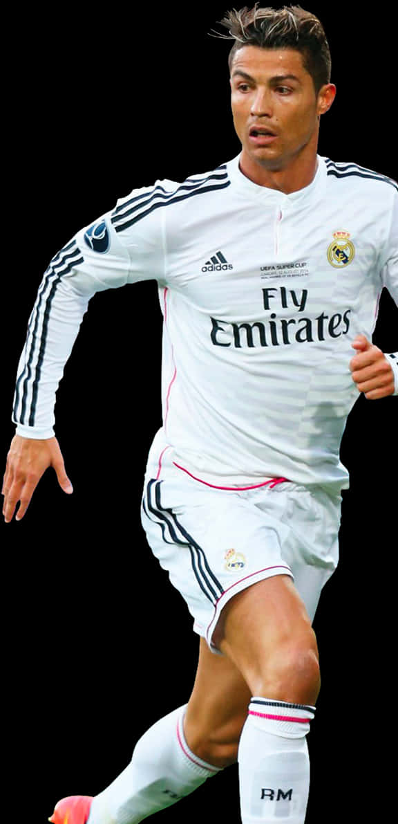 Picha ya Cristiano Ronaldo Akichezea Real Madrid Picha ya Ukuta