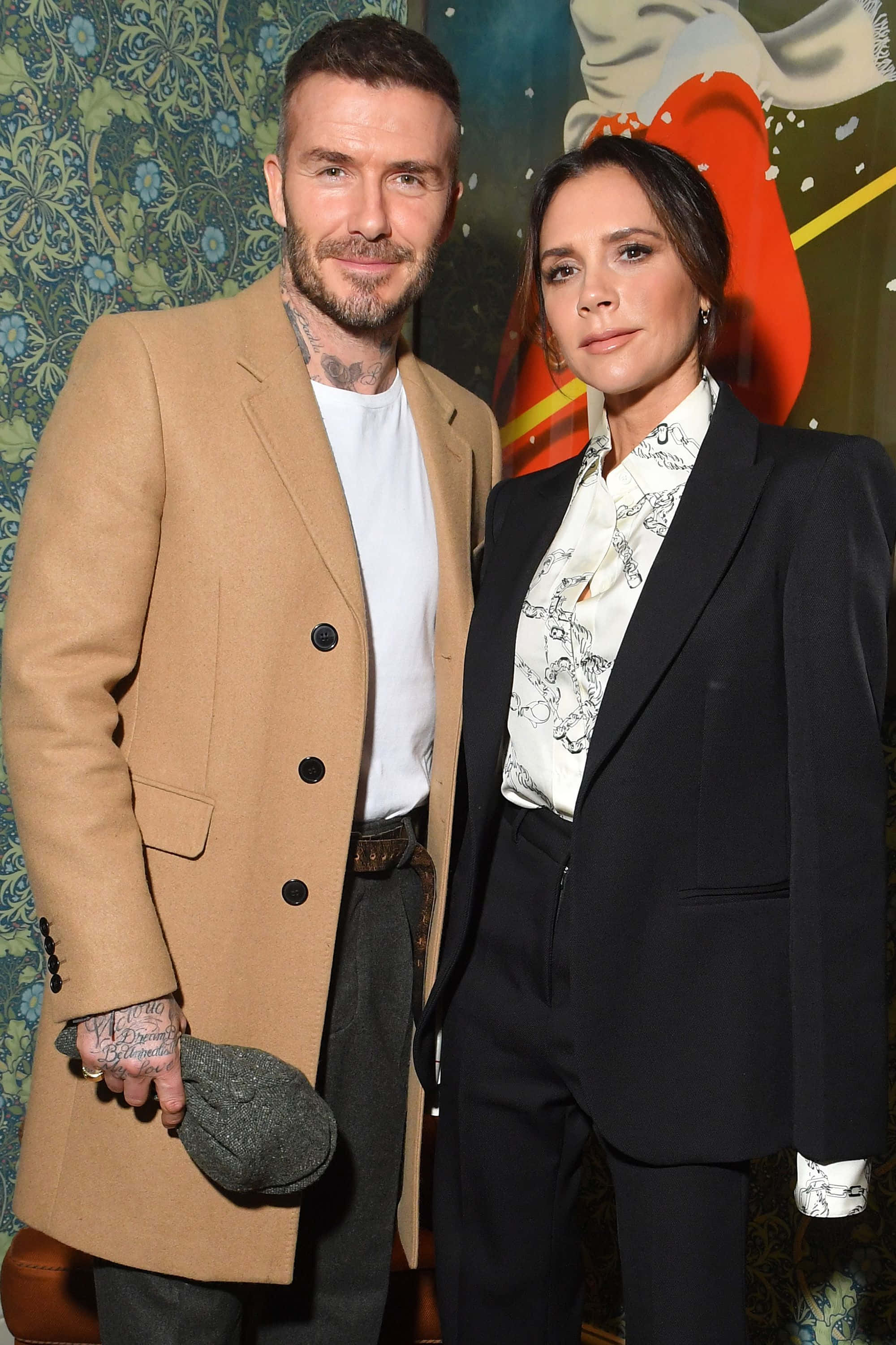 Picha ya David na Victoria Beckham Picha ya Ukuta