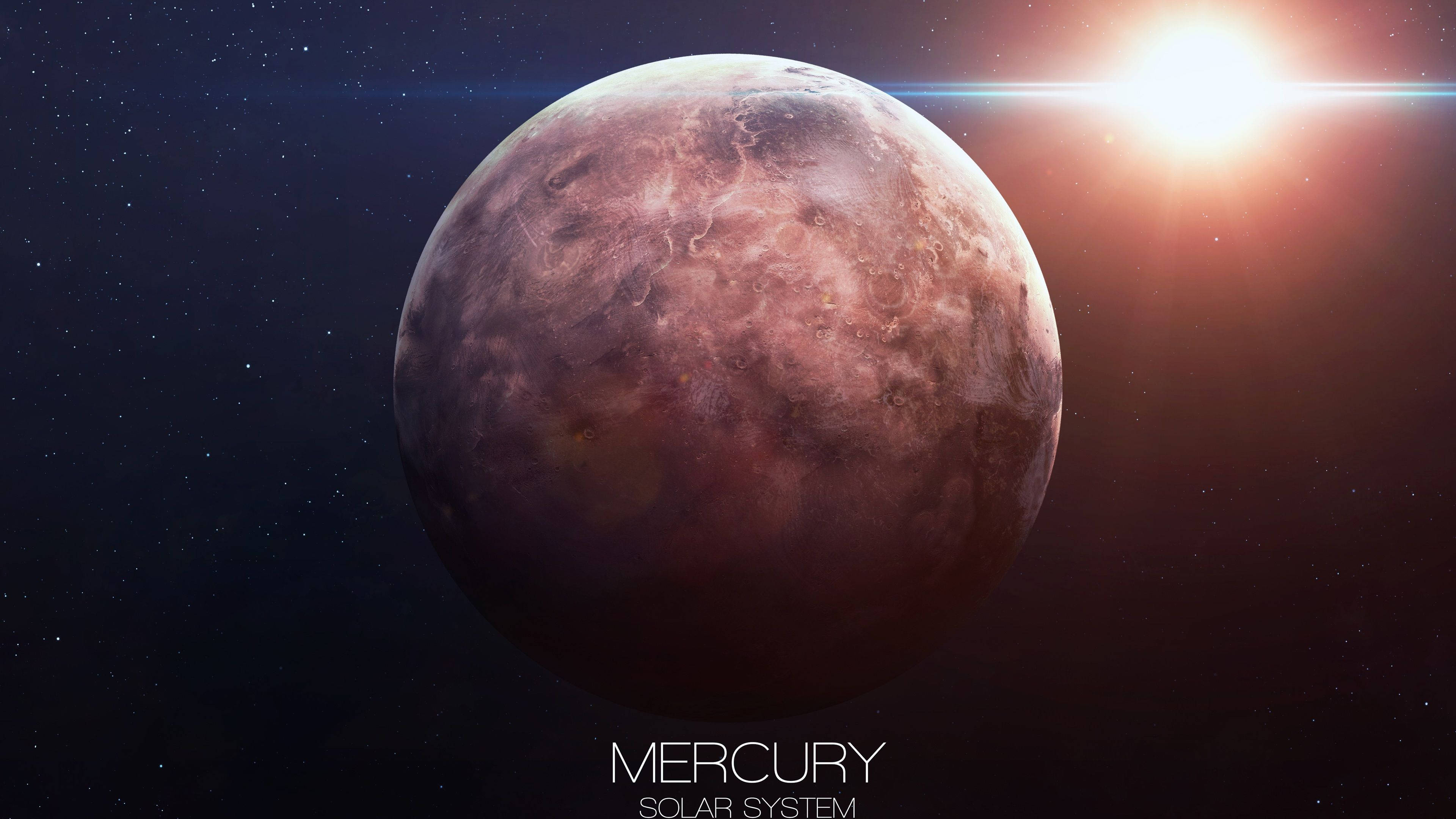 Picha ya Dramatic ya Mercury Picha ya Ukuta