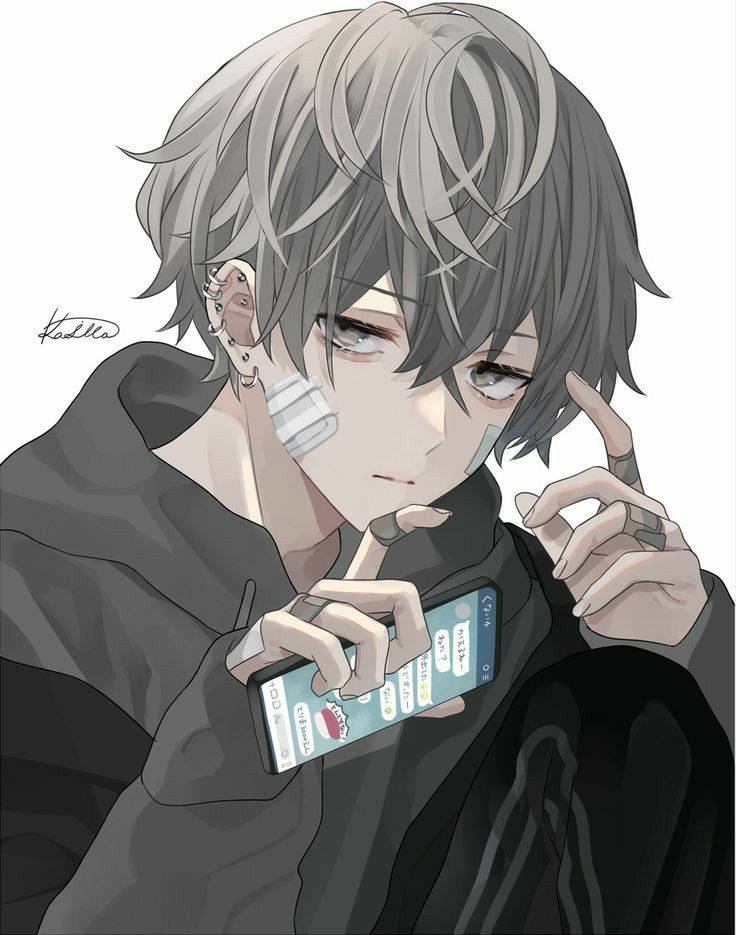 Picha ya Emo Boy Edgy Anime Picha ya Ukuta