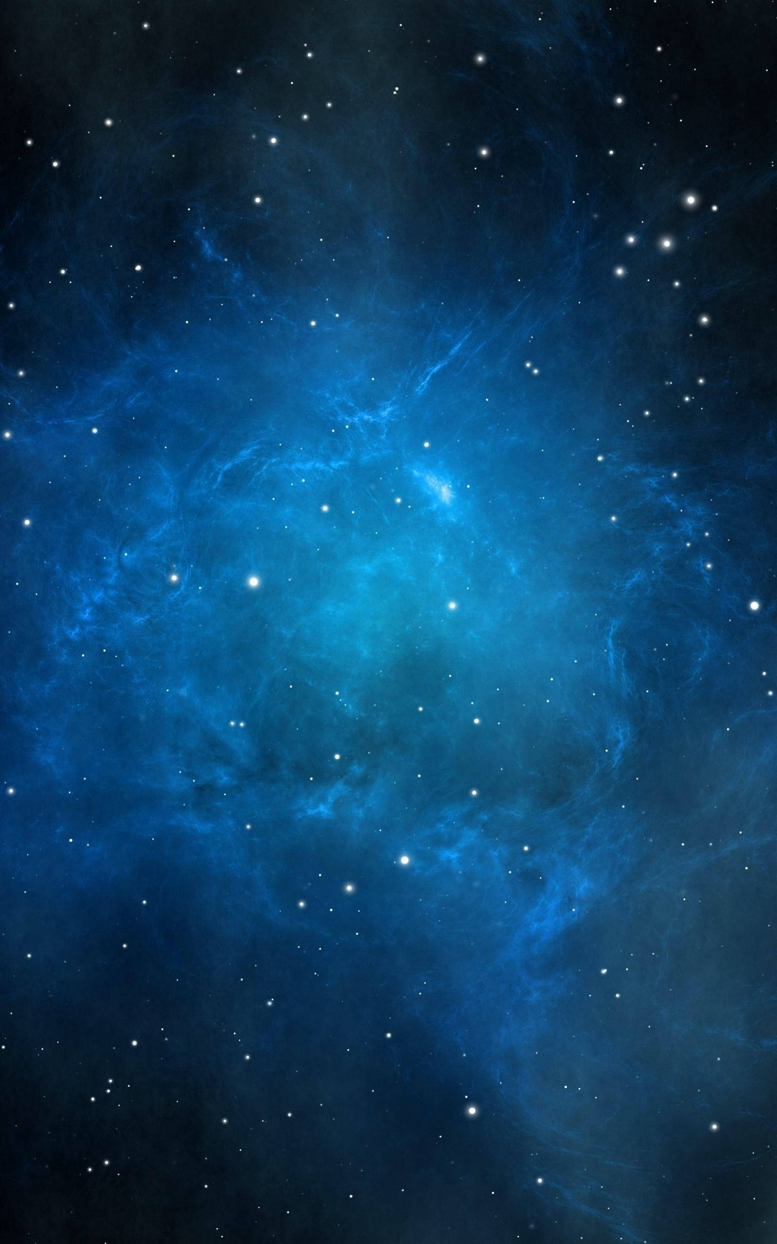 Picha ya Galaxy ya Bluu kwa Simu Picha ya Ukuta