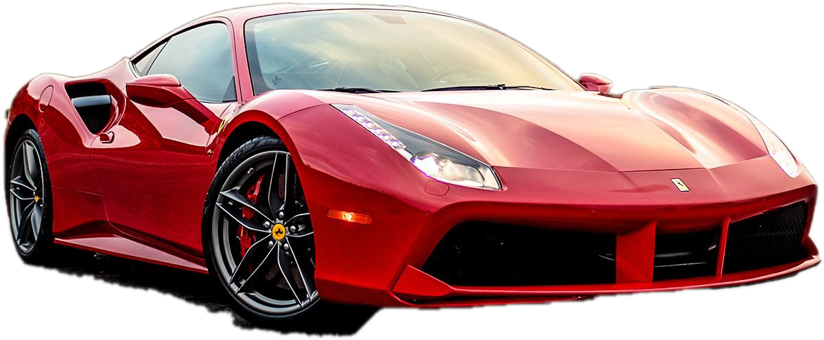 Picha ya Gari la Ferrari Nyekundu ya Kasi Picha ya Ukuta