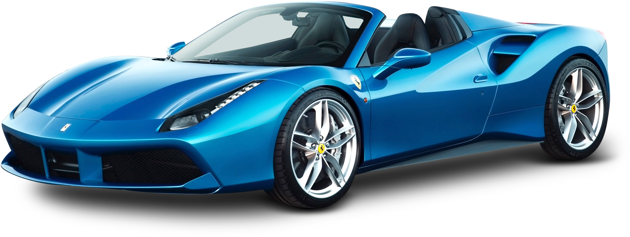 Picha ya Gari la Ferrari ya Mchezo ya Bluu Picha ya Ukuta