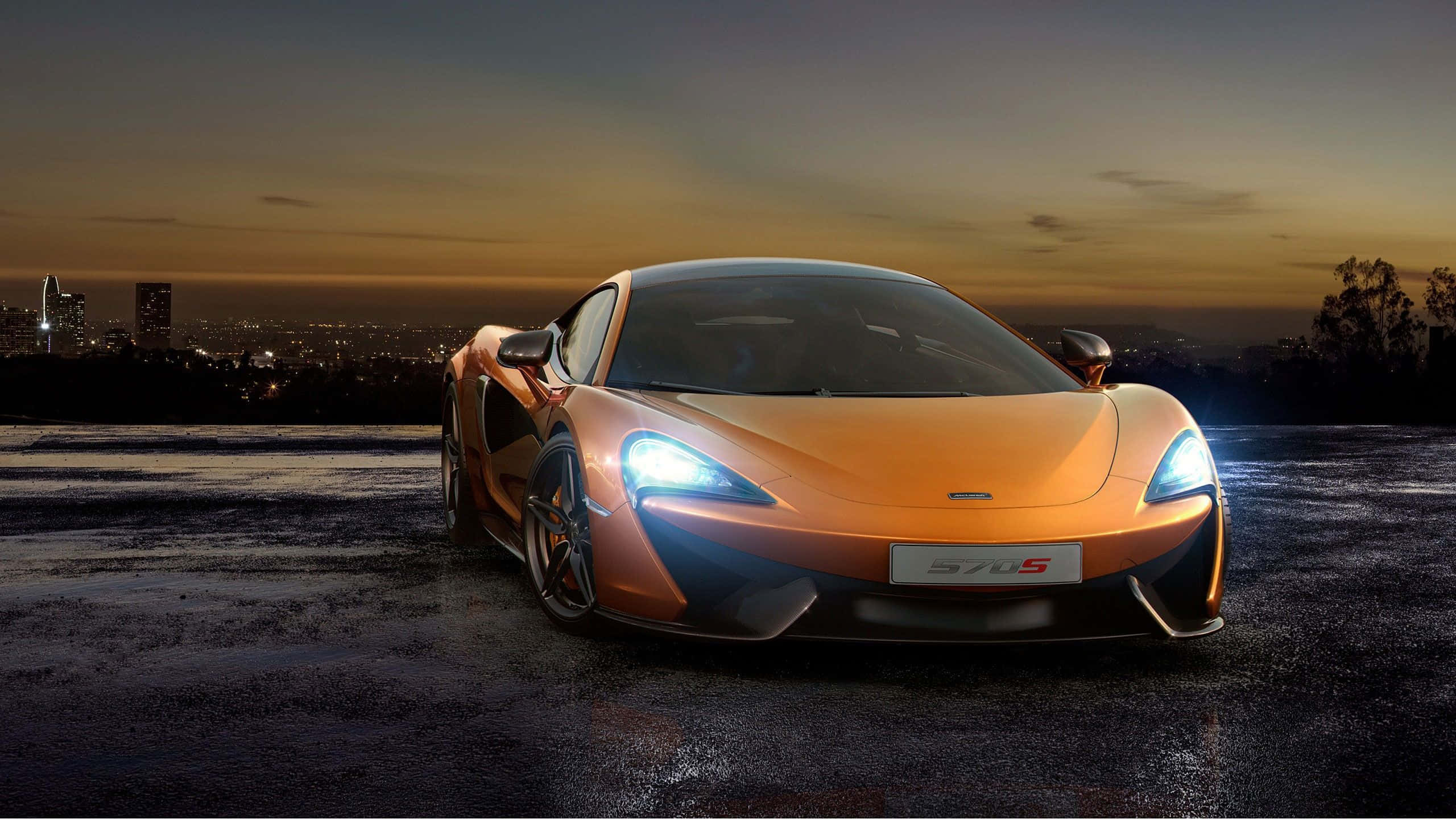 Picha ya Gari la McLaren la Kijani Kibichi Picha ya Ukuta