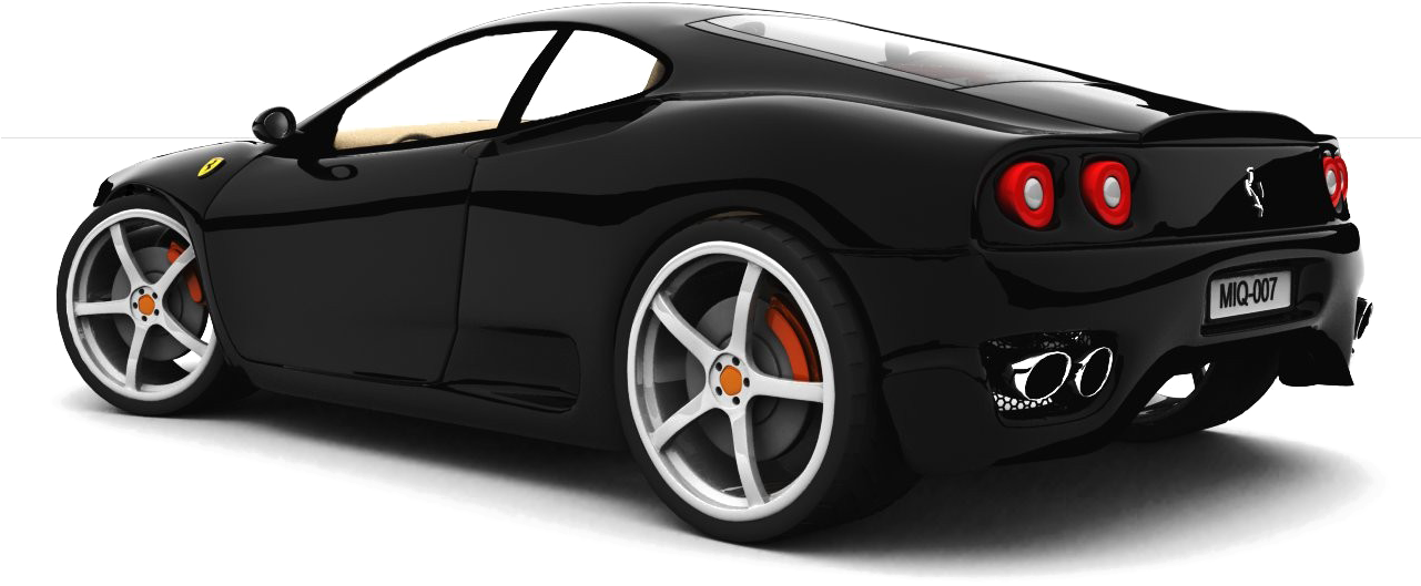 Picha ya Gari la Mchezo la Ferrari Nyeusi Picha ya Ukuta