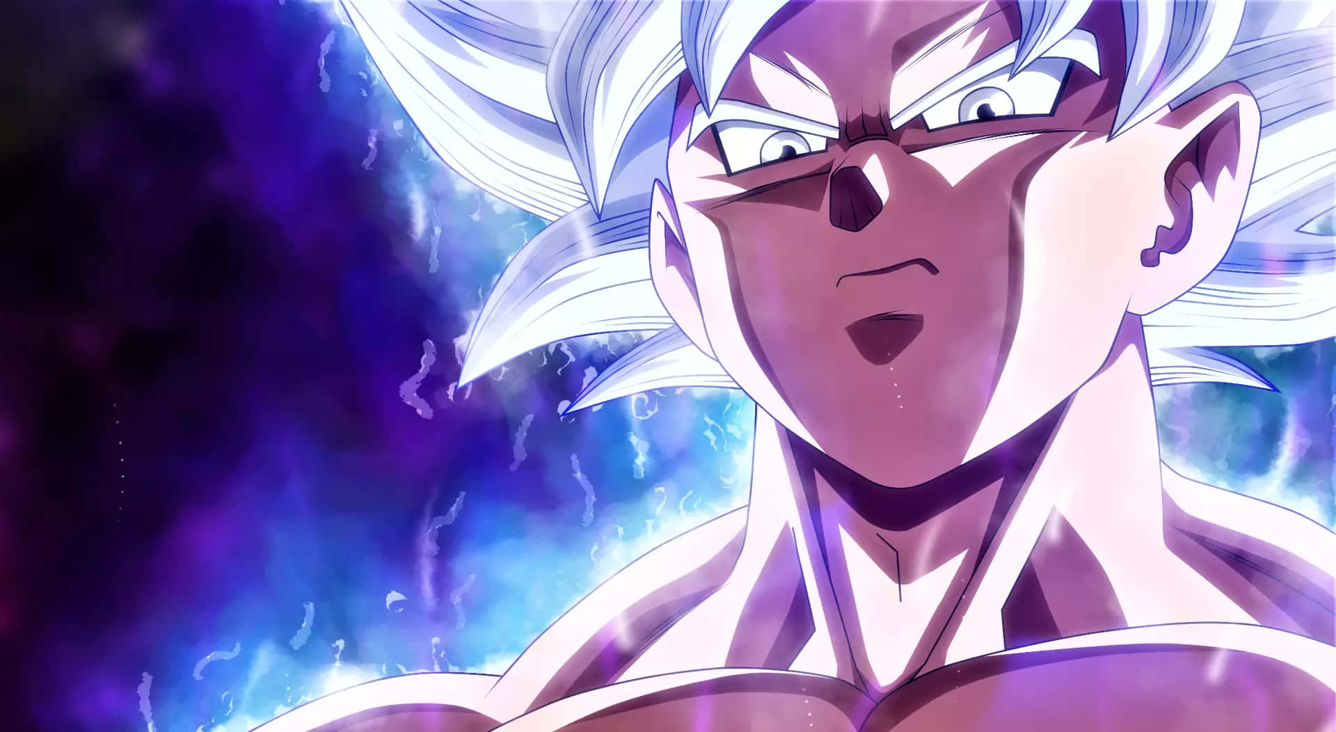 Picha ya Goku Mweupe wa Dragon Ball Super Picha ya Ukuta