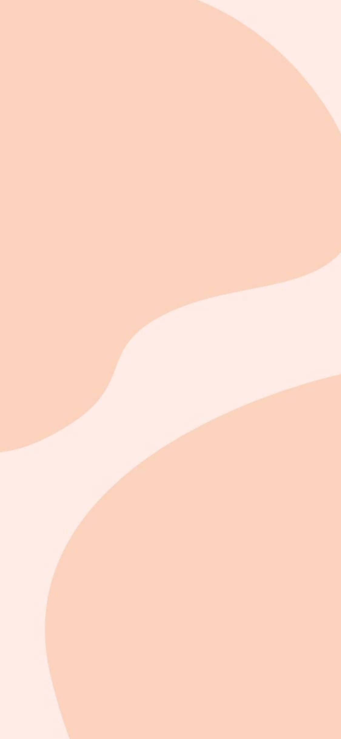 Picha ya iPhone X Minimal Peach Color Picha ya Ukuta