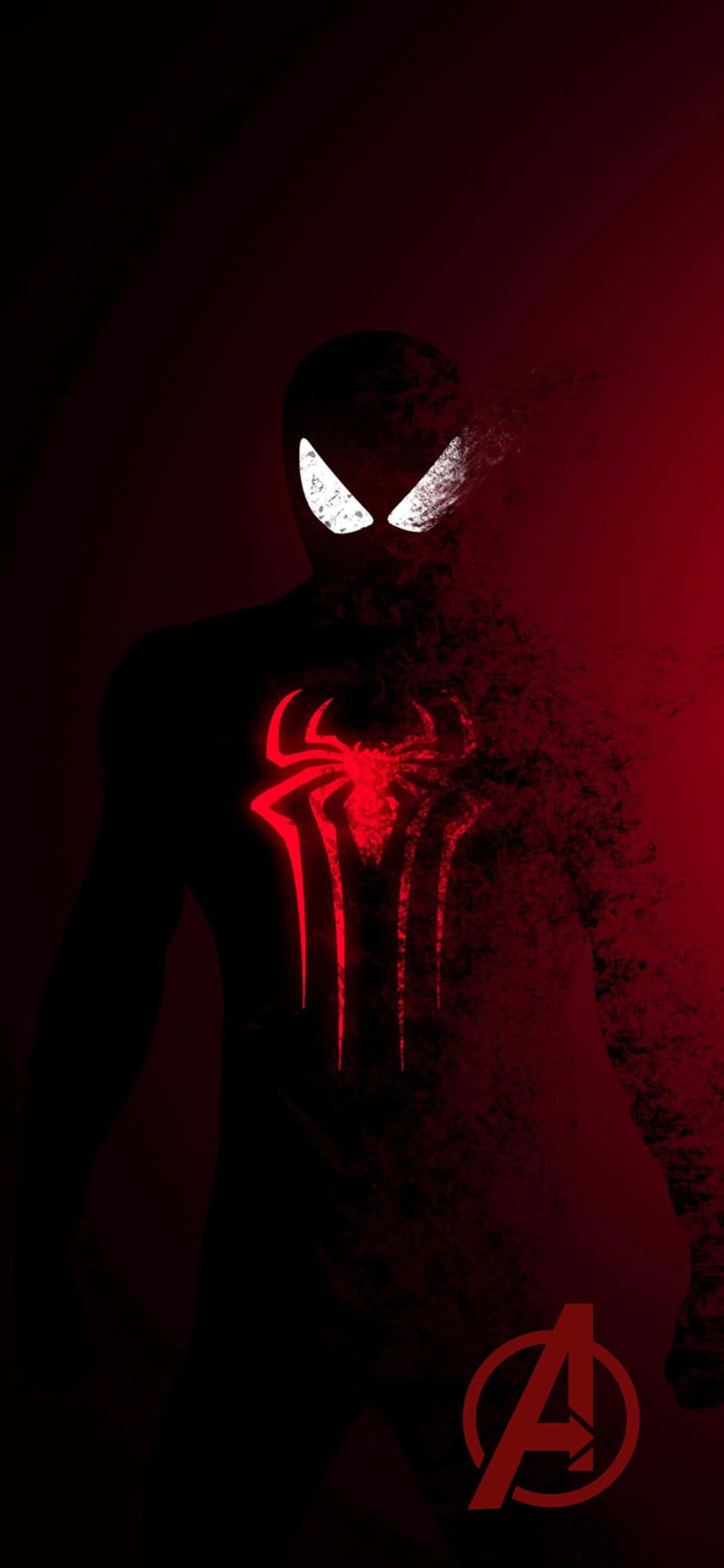 Picha ya iPhone XS Avengers Nyekundu Mwitu Spider-man Picha ya Ukuta