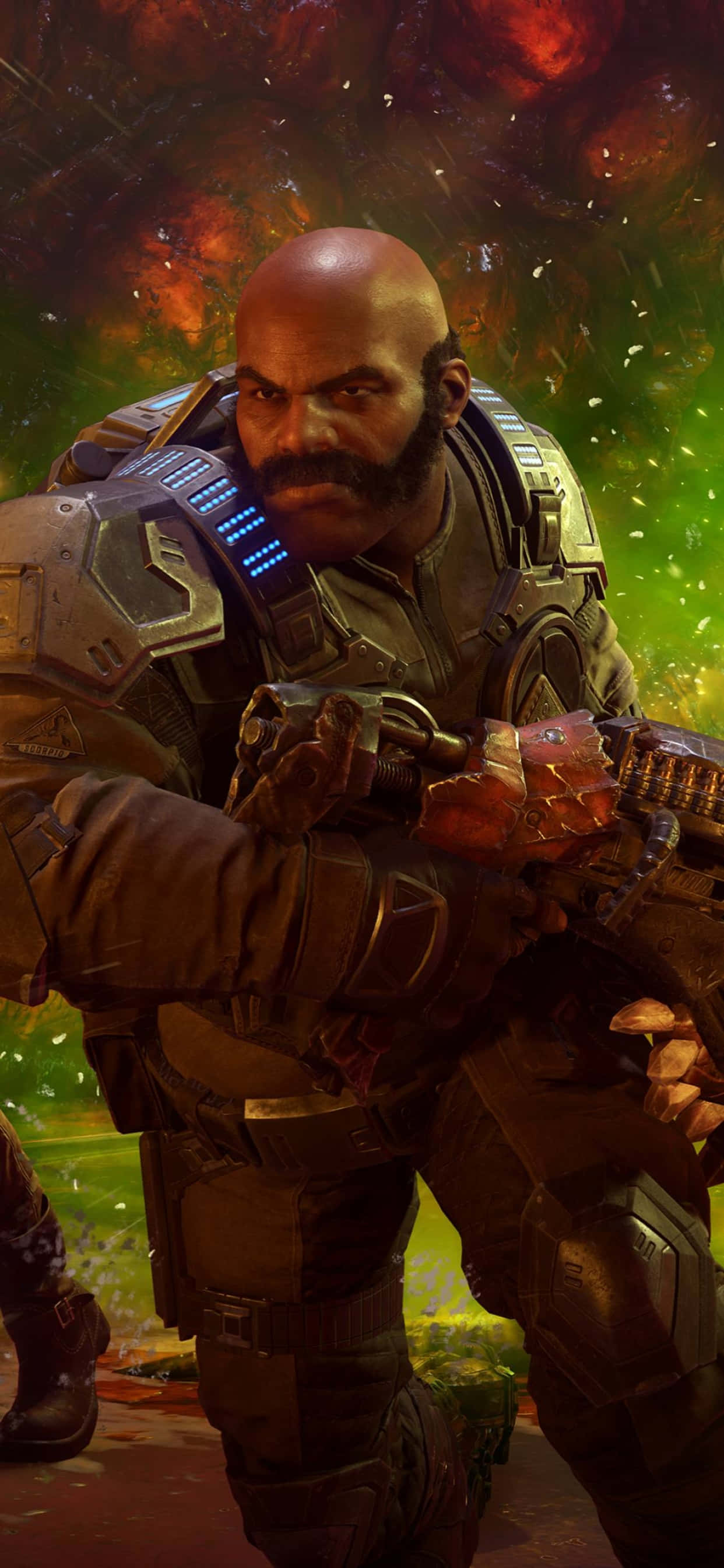 Picha ya iPhone XS Max Gears of War 5 Jeremiah Keegan Picha ya Ukuta