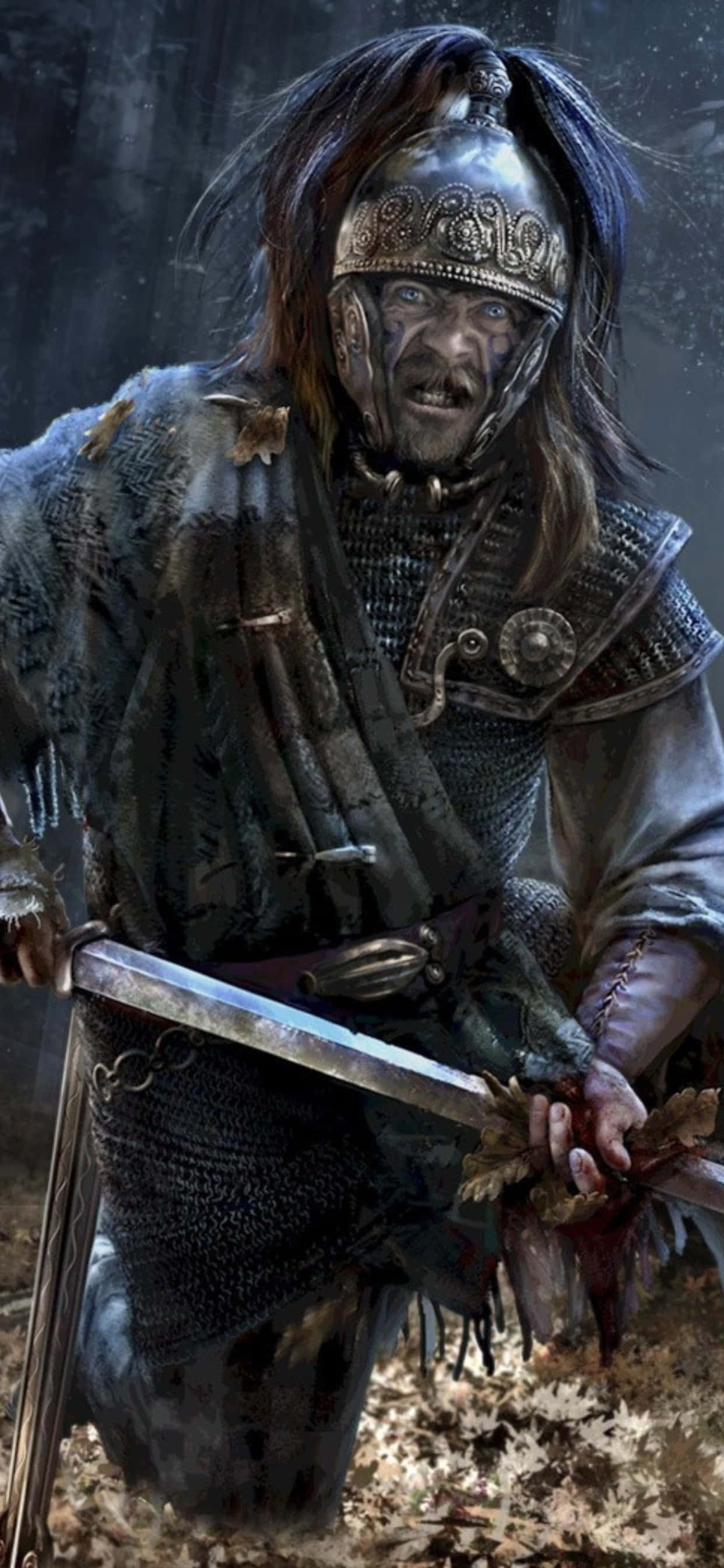 Picha ya iPhone XS Max Total War Attila ya Jalada la Celtic Picha ya Ukuta