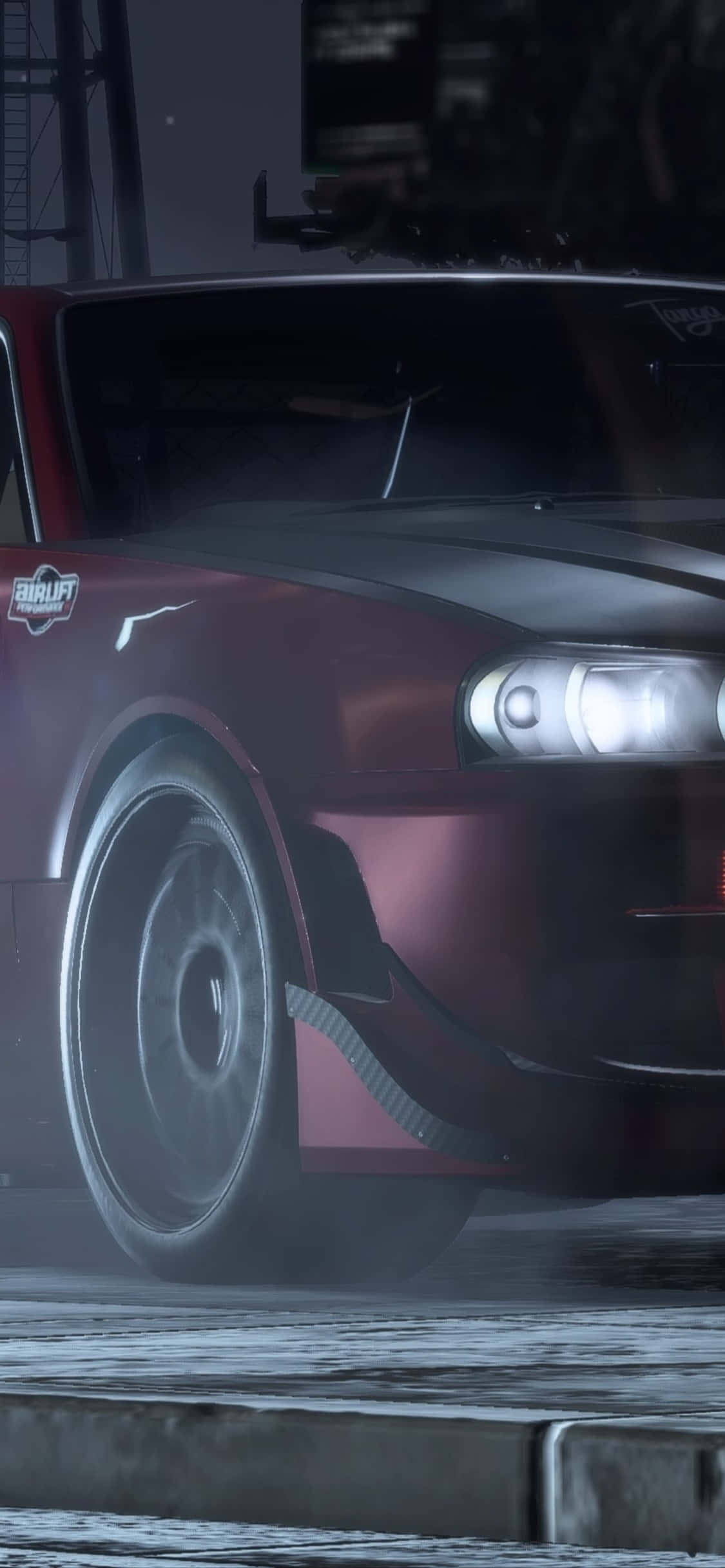 Picha ya iPhone Xs Need For Speed Payback Background Dark Violet Nissan Skyline GT-R Picha ya Ukuta