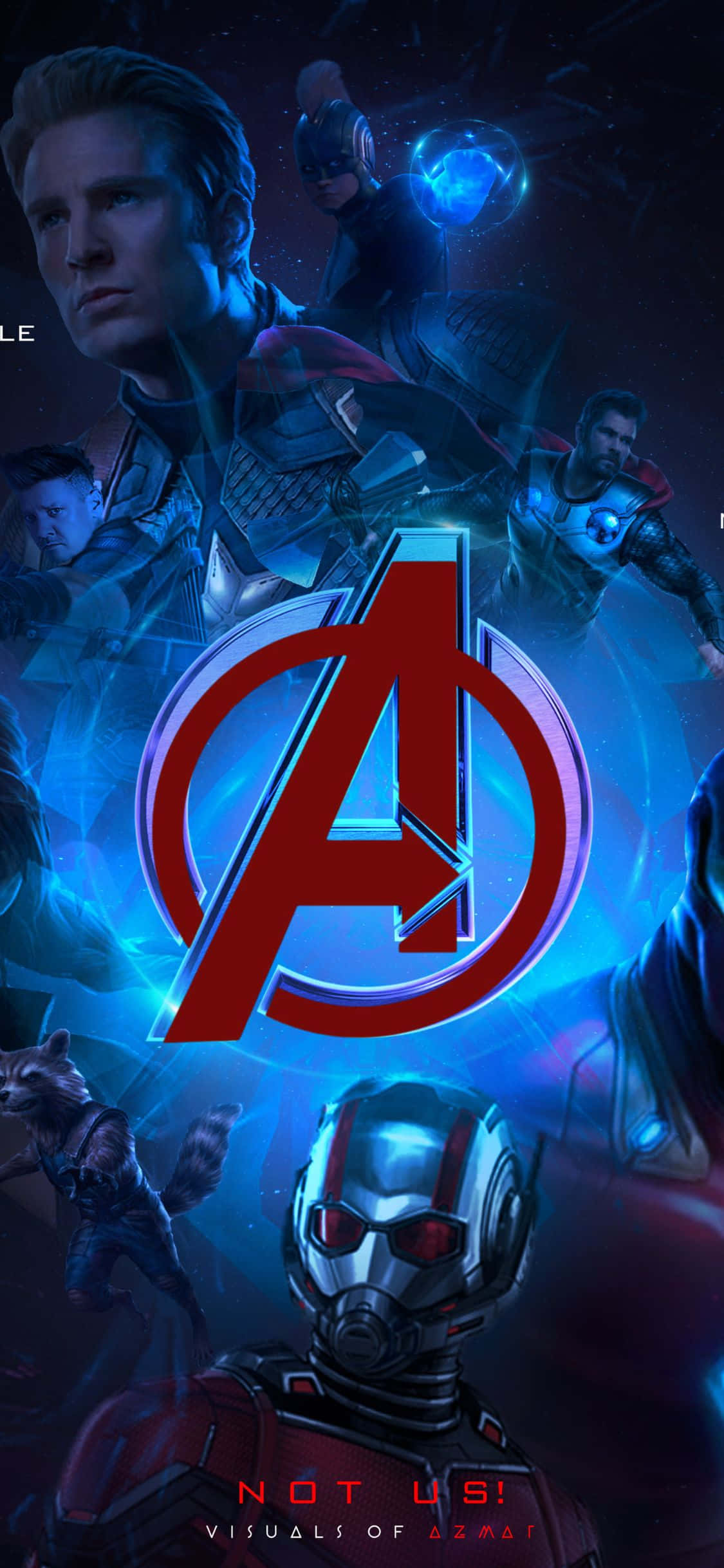 Picha ya iPhone XS ya Avengers pamoja na Ant Man Picha ya Ukuta
