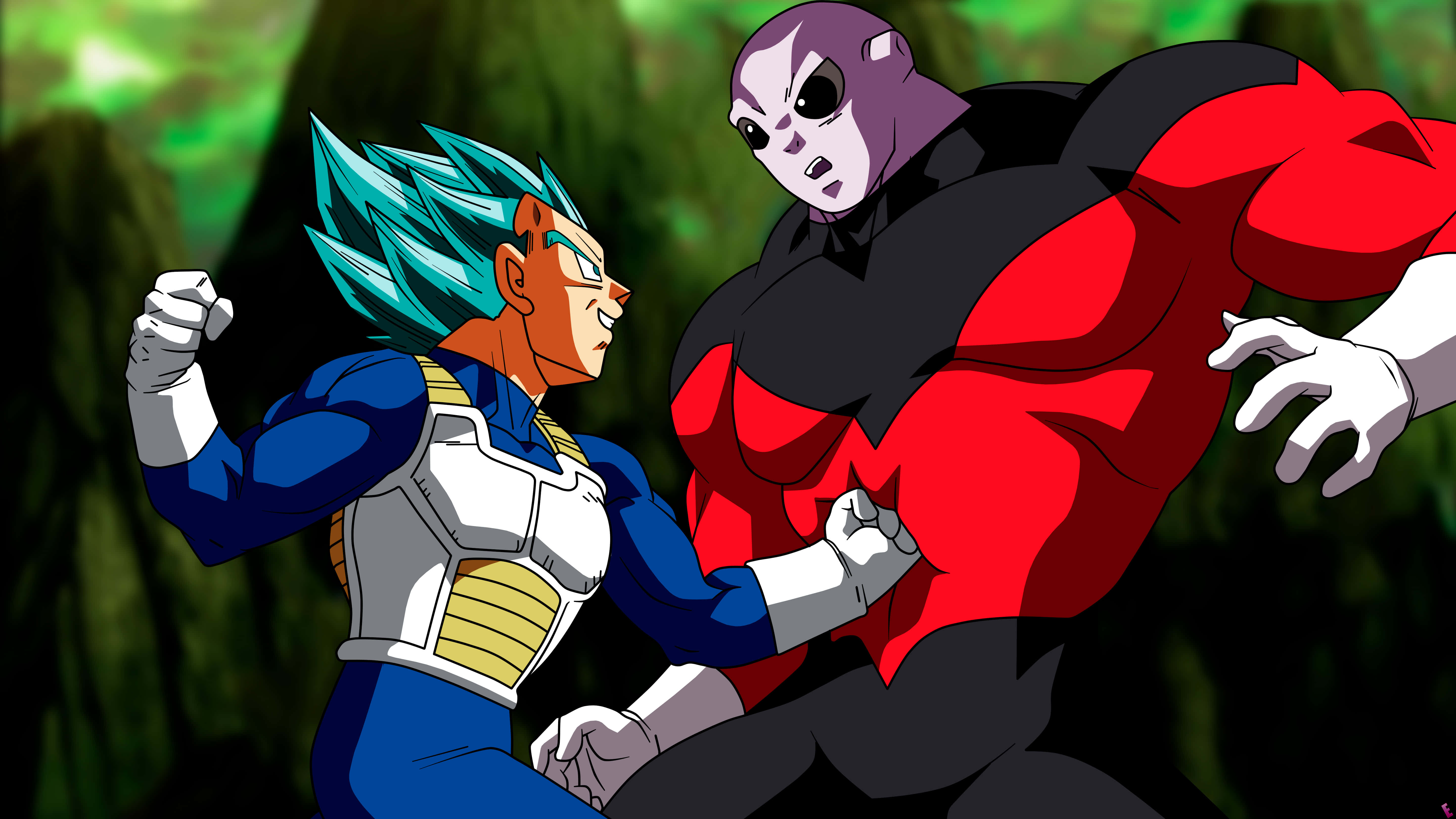 Picha ya Jiren na Vegeta Dragon Ball Super Picha ya Ukuta
