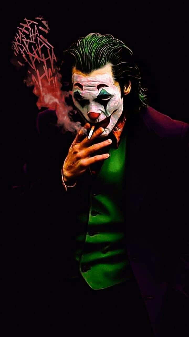 Picha ya Joker Akivuta Sigara Picha ya Ukuta