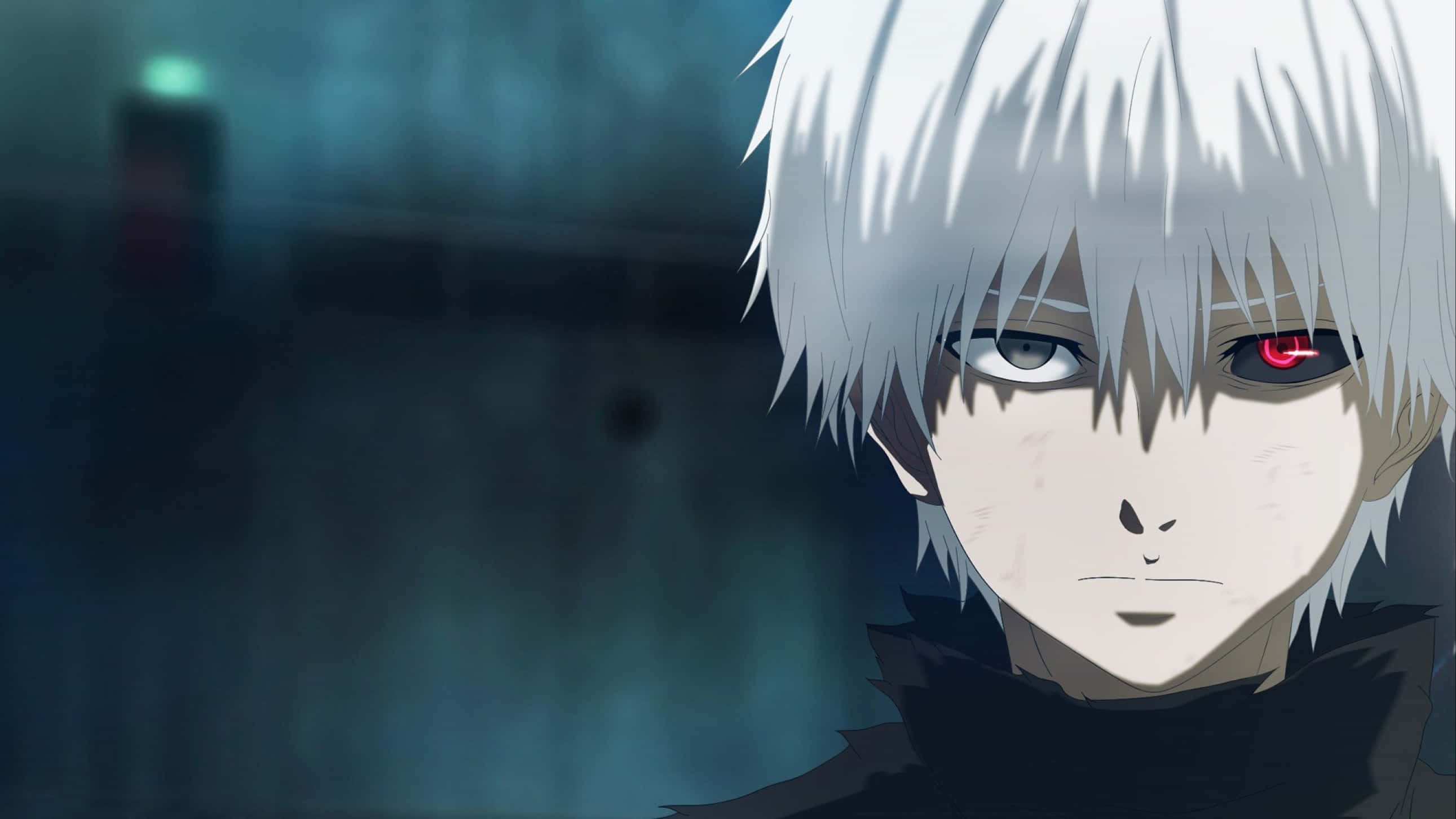 Picha ya Kaneki Mwenye Macho Matupu Picha ya Ukuta