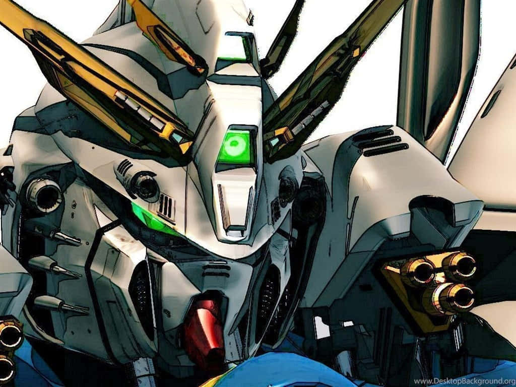 Picha ya Karibu ya Gundam kwa Kompyuta Picha ya Ukuta