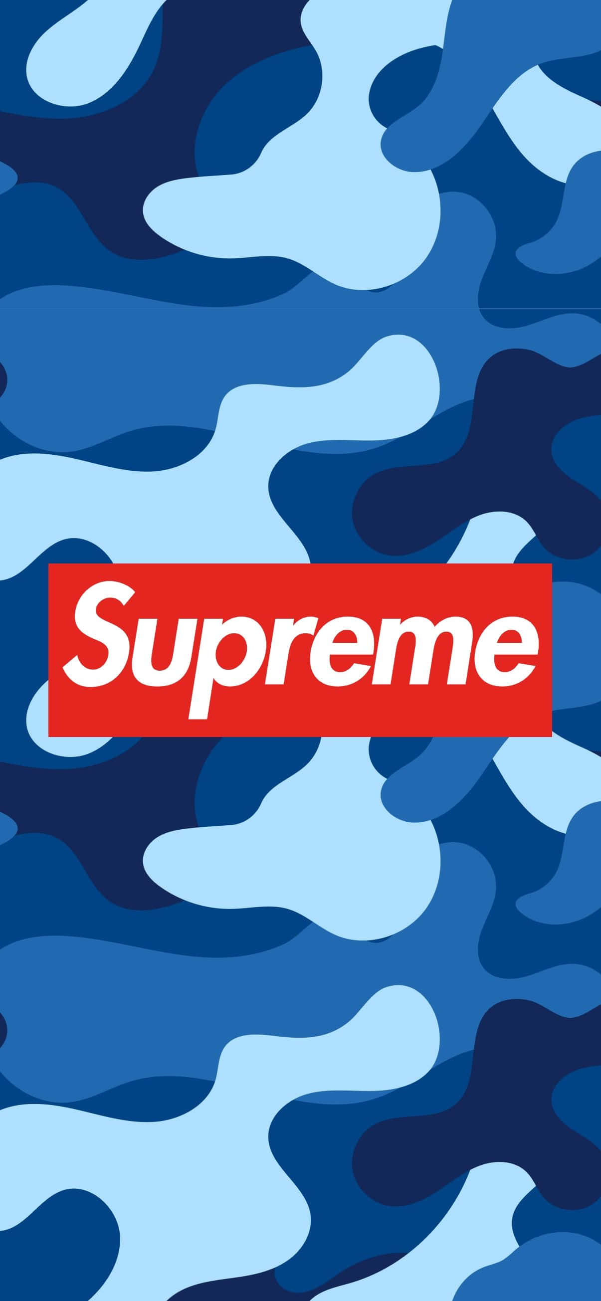 Picha ya karibu ya muundo wa kifahari wa Blue BAPE Camo. Picha ya Ukuta
