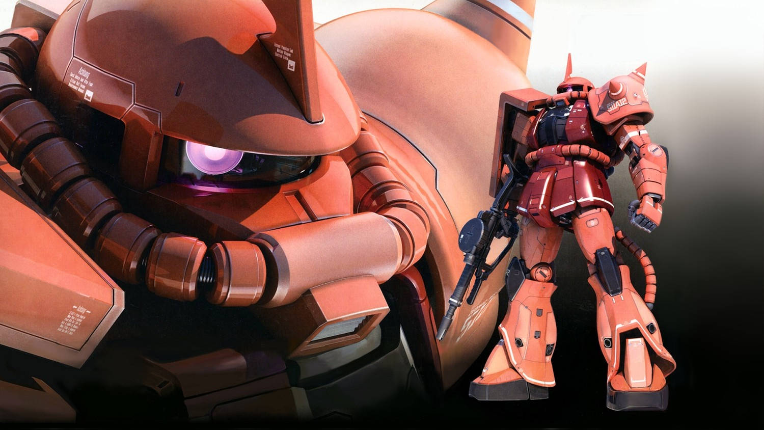 Picha ya Kati na Kamili ya Mobile Suit Gundam Picha ya Ukuta