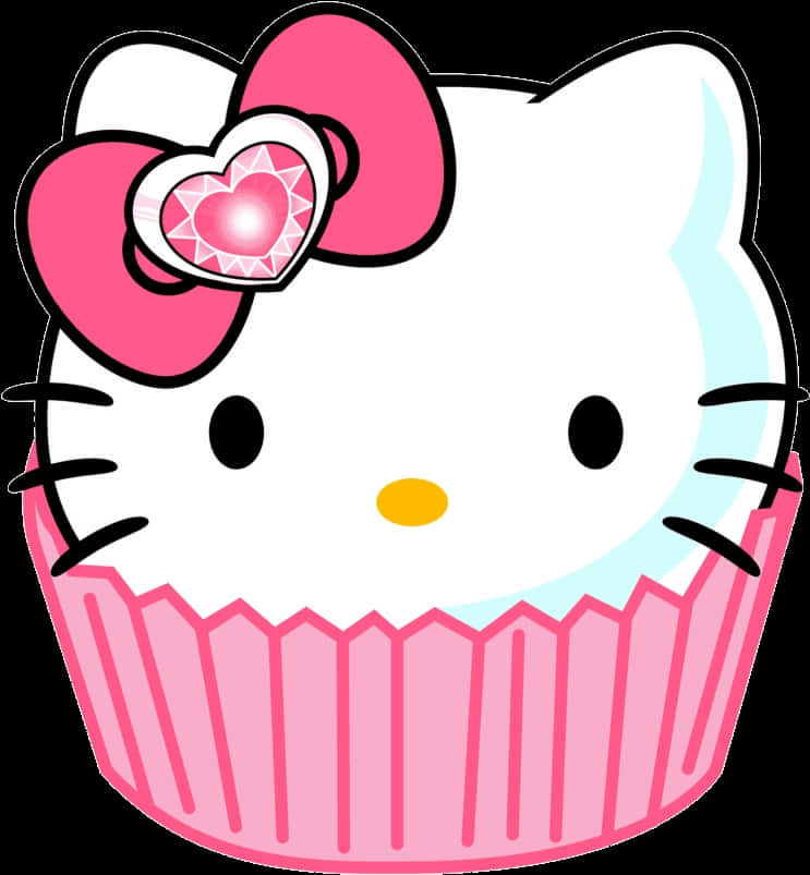 Picha ya Keki Ndogo ya Hello Kitty Picha ya Ukuta