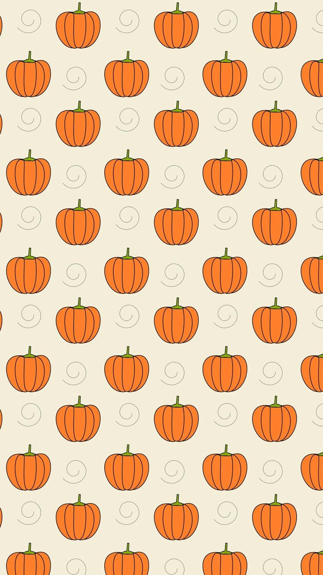 Picha ya Kidijitali ya Maboga Maridadi ya Halloween Picha ya Ukuta