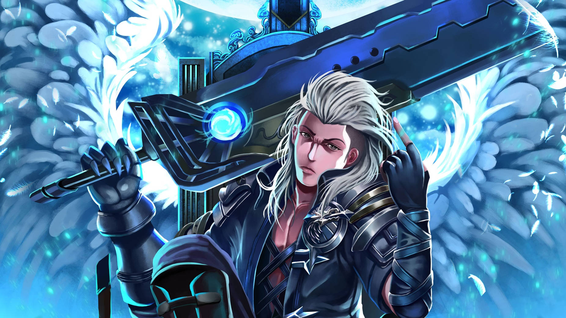 Picha ya Kijana wa Anime wa Kiume Alucard Picha ya Ukuta