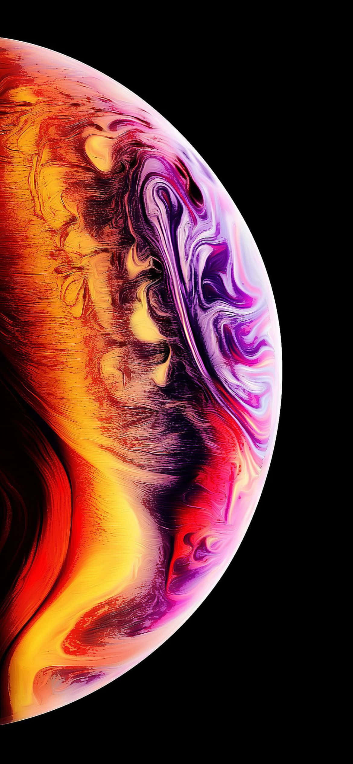 picha ya kikemikali ya iPhone xs ya rangi Picha ya Ukuta