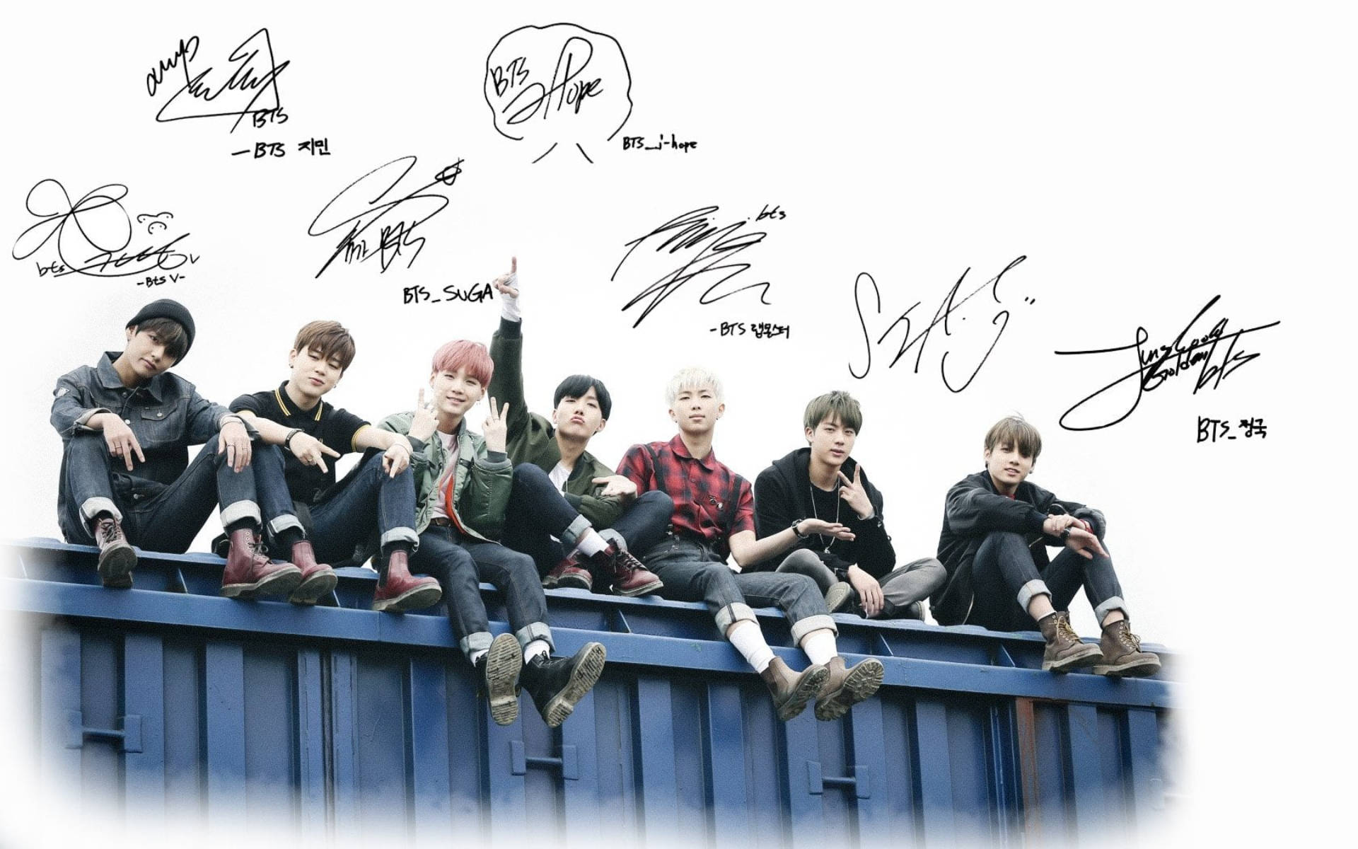 Picha ya Kikundi cha BTS 'Young Forever' Picha ya Ukuta