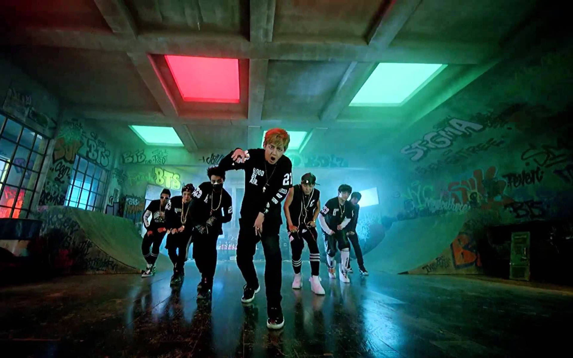 Picha ya Kikundi cha BTS No More Dream Picha ya Ukuta