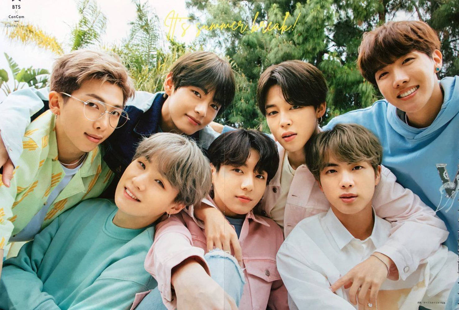 Picha ya Kikundi ya BTS 2021 ya Meza ya Kompyuta Picha ya Ukuta