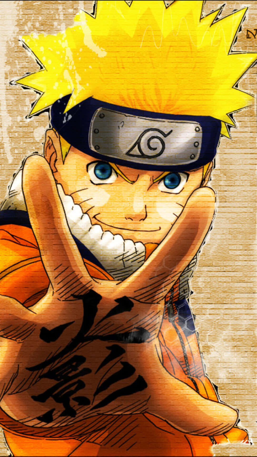 Picha ya Kitendo cha Naruto Mwenye Hasira Picha ya Ukuta