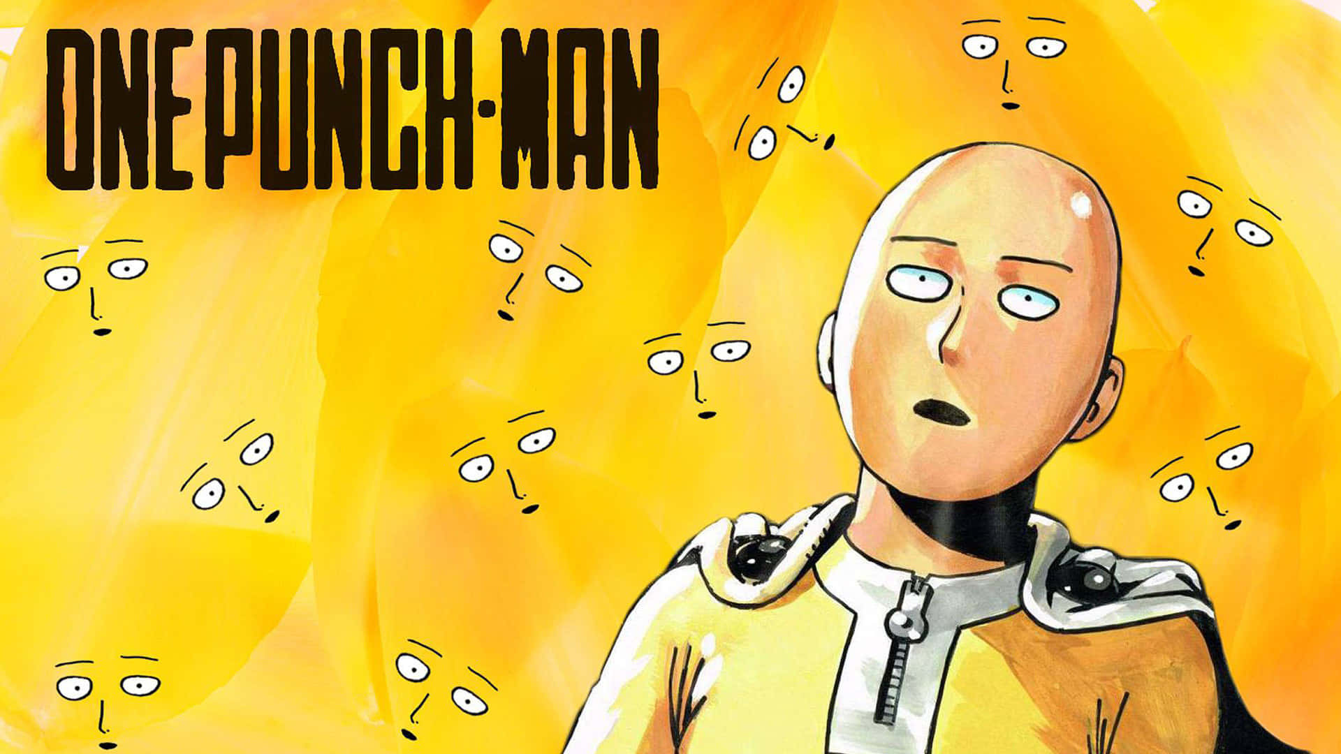 Picha ya Kuchekesha ya Anime One Punch-Man Picha ya Ukuta