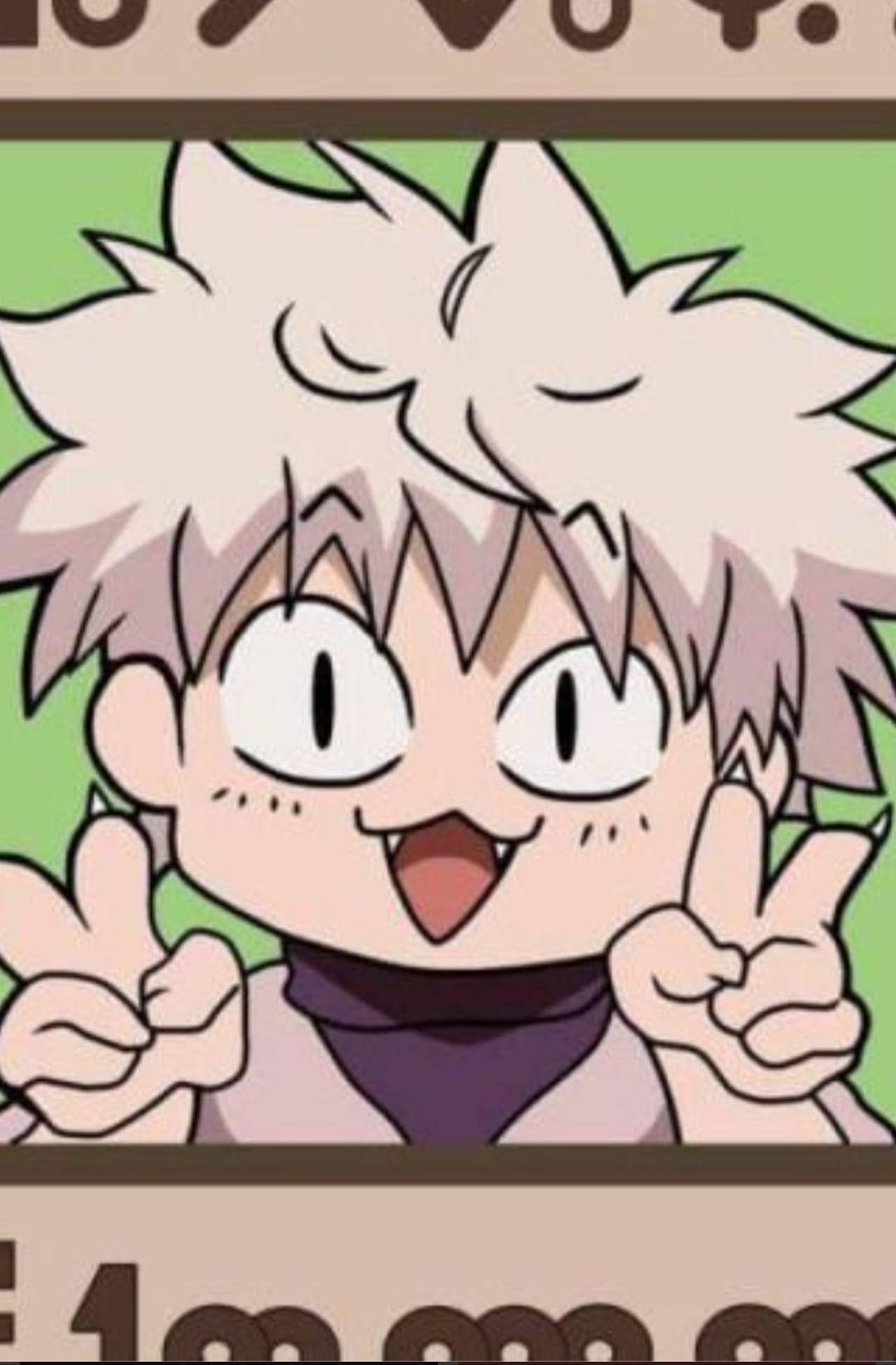 Picha ya Kufurahisha ya Killua kutoka Hunter X Hunter kwa Wasifu, Sanaa ya Mashabiki Picha ya Ukuta