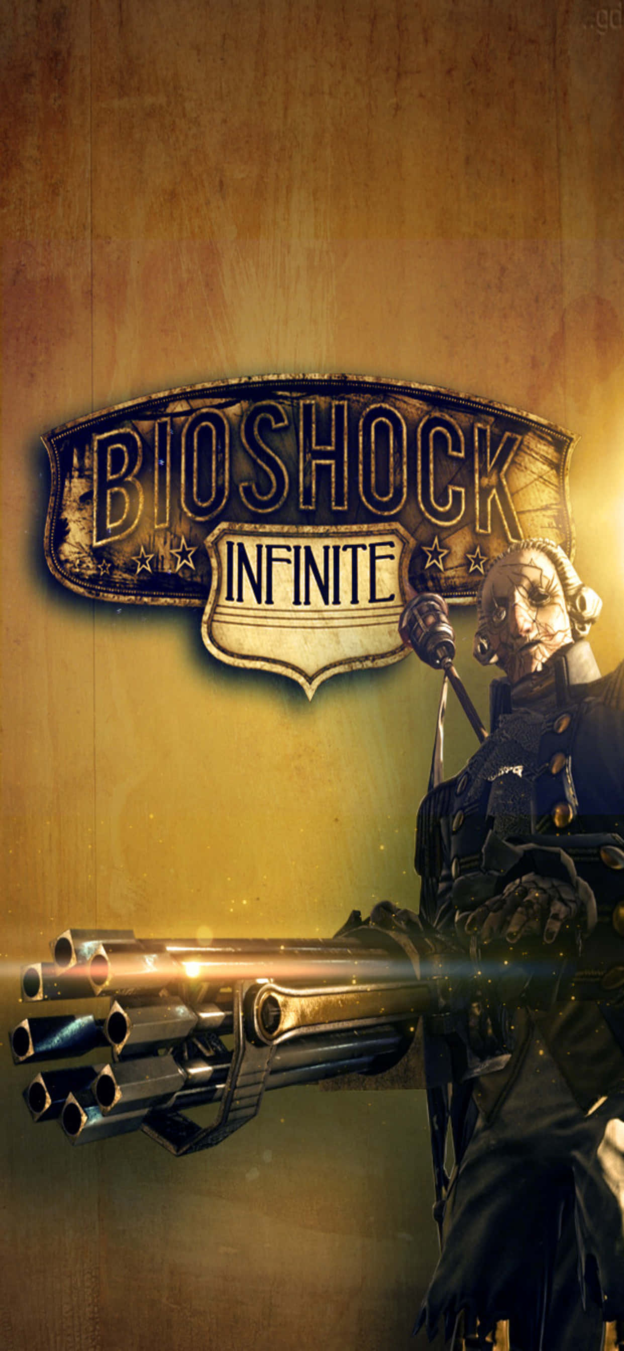Picha ya Kuvutia ya Bioshock Infinite Inayowaa iPhone XS Max Picha ya Ukuta