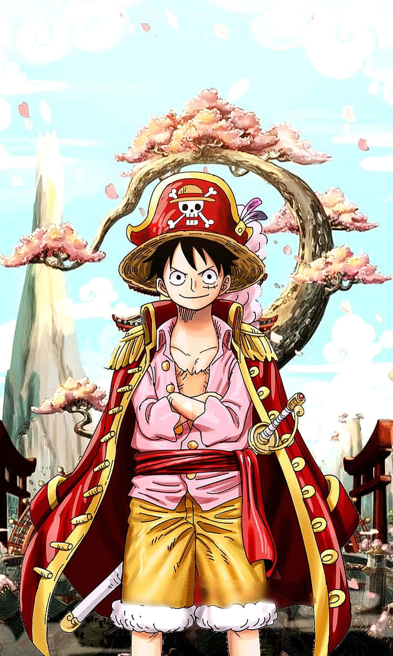 Picha ya Luffy Mfalme wa Maharamia wa One Piece Picha ya Ukuta