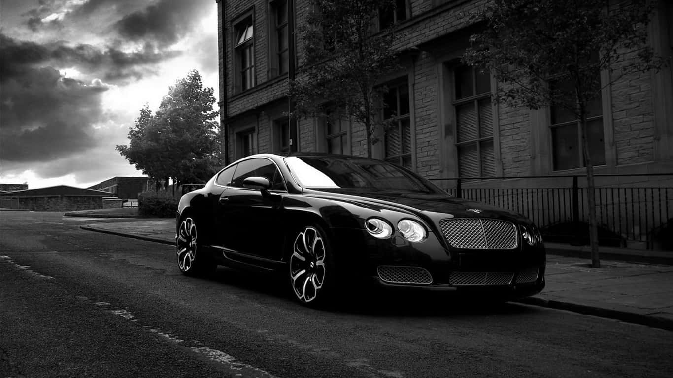 Picha ya Mandharinyuma ya Bentley 1366x768 Nyeusi na Nyeupe ya Bentley Continental GT Picha ya Ukuta
