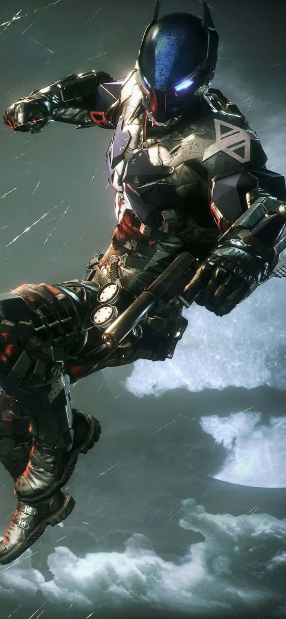 Picha ya Mandharinyuma ya Mchezo wa iPhone Xs Arkham Knight Picha ya Ukuta