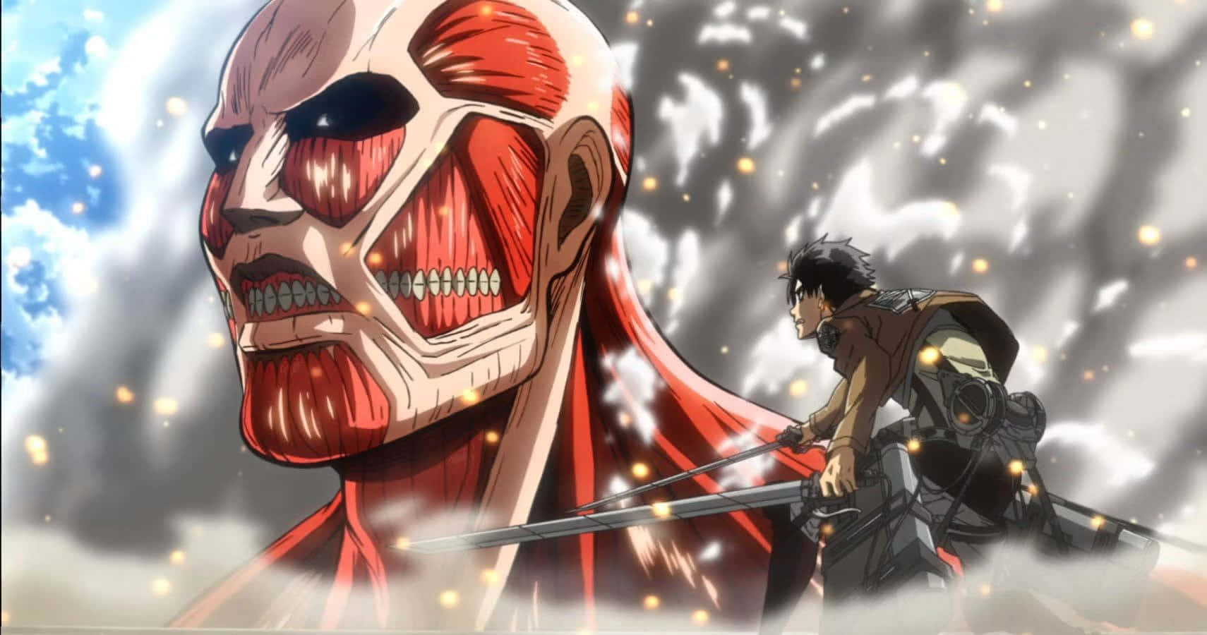 picha ya mandhari ya attack on titan Picha ya Ukuta