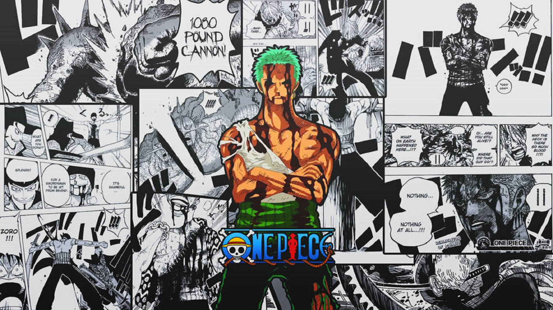 Picha ya Manga ya Roronoa Zoro Picha ya Ukuta
