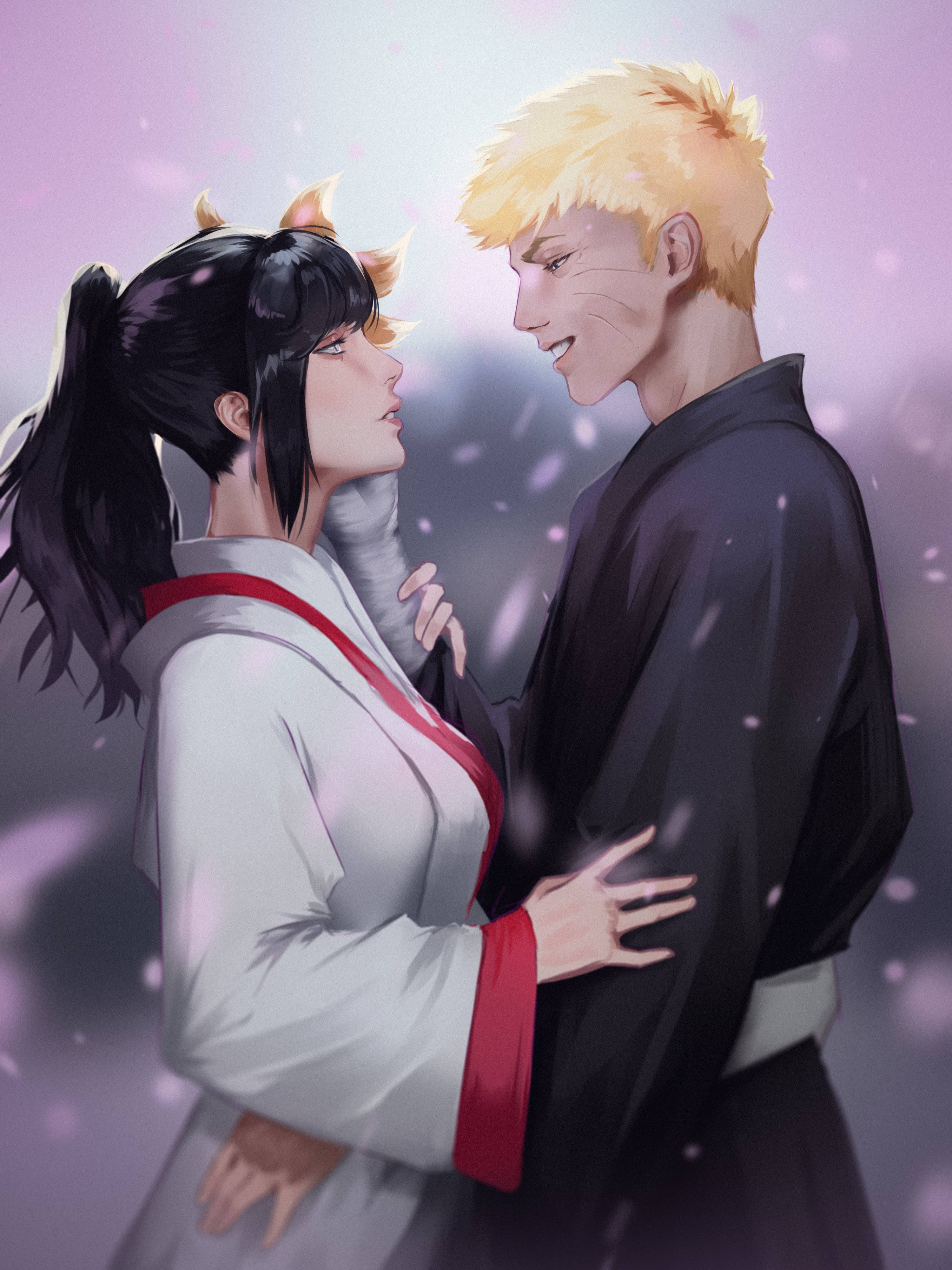 Picha ya Mapenzi ya Naruto na Hinata Picha ya Ukuta