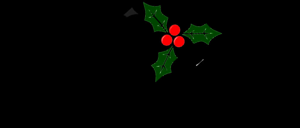 Picha ya Matunda ya Holly ya Krismasi Picha ya Ukuta
