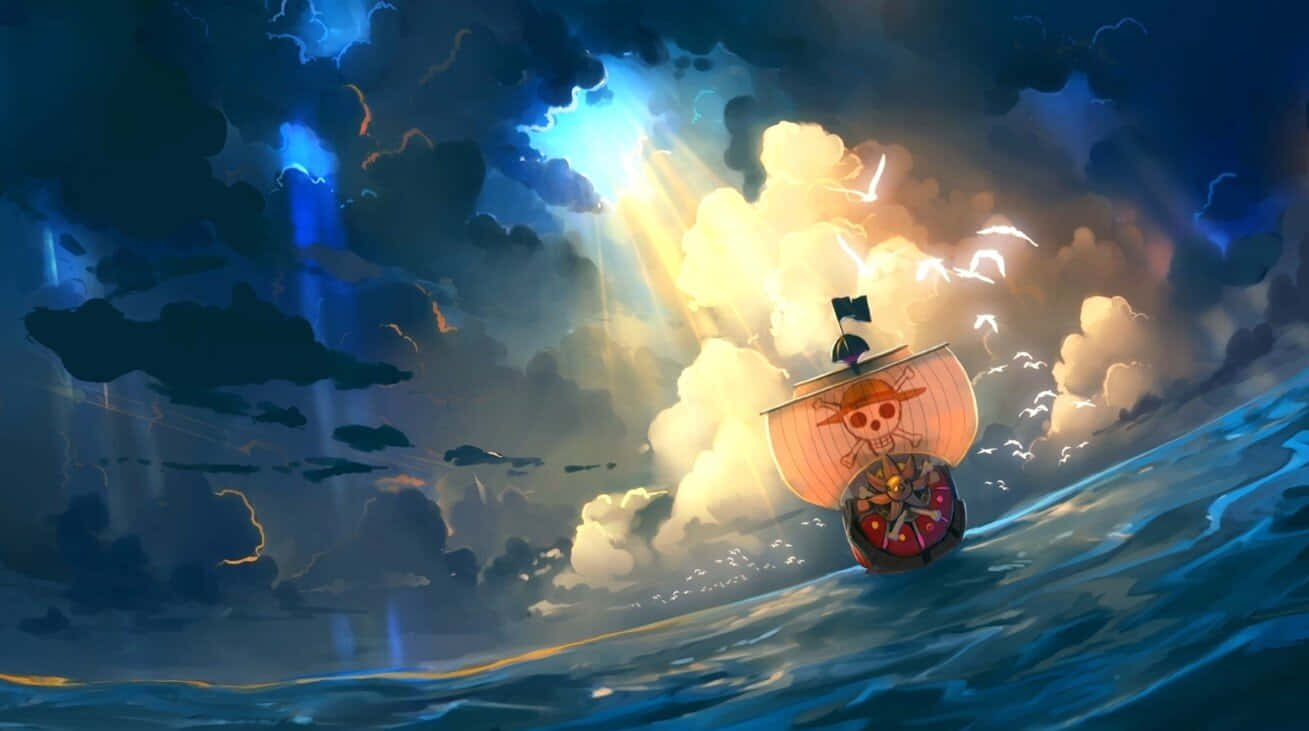 Picha ya Meli ya Maharamia ya One Piece Picha ya Ukuta